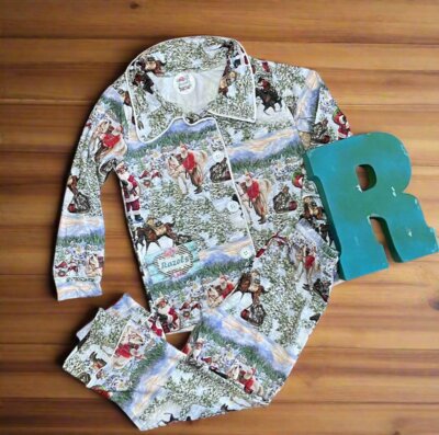 Cowboy Santa Family Christmas Pajamas: Western Holiday PJs, Matching Family