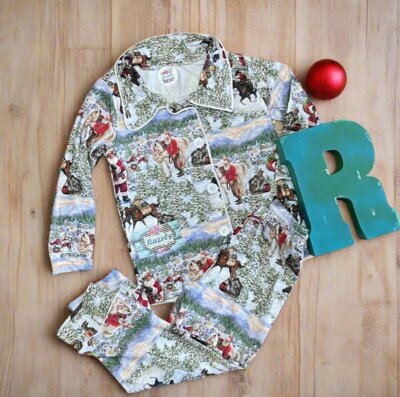 Cowboy Santa Family Christmas Pajamas: Western Holiday PJs, Matching Family