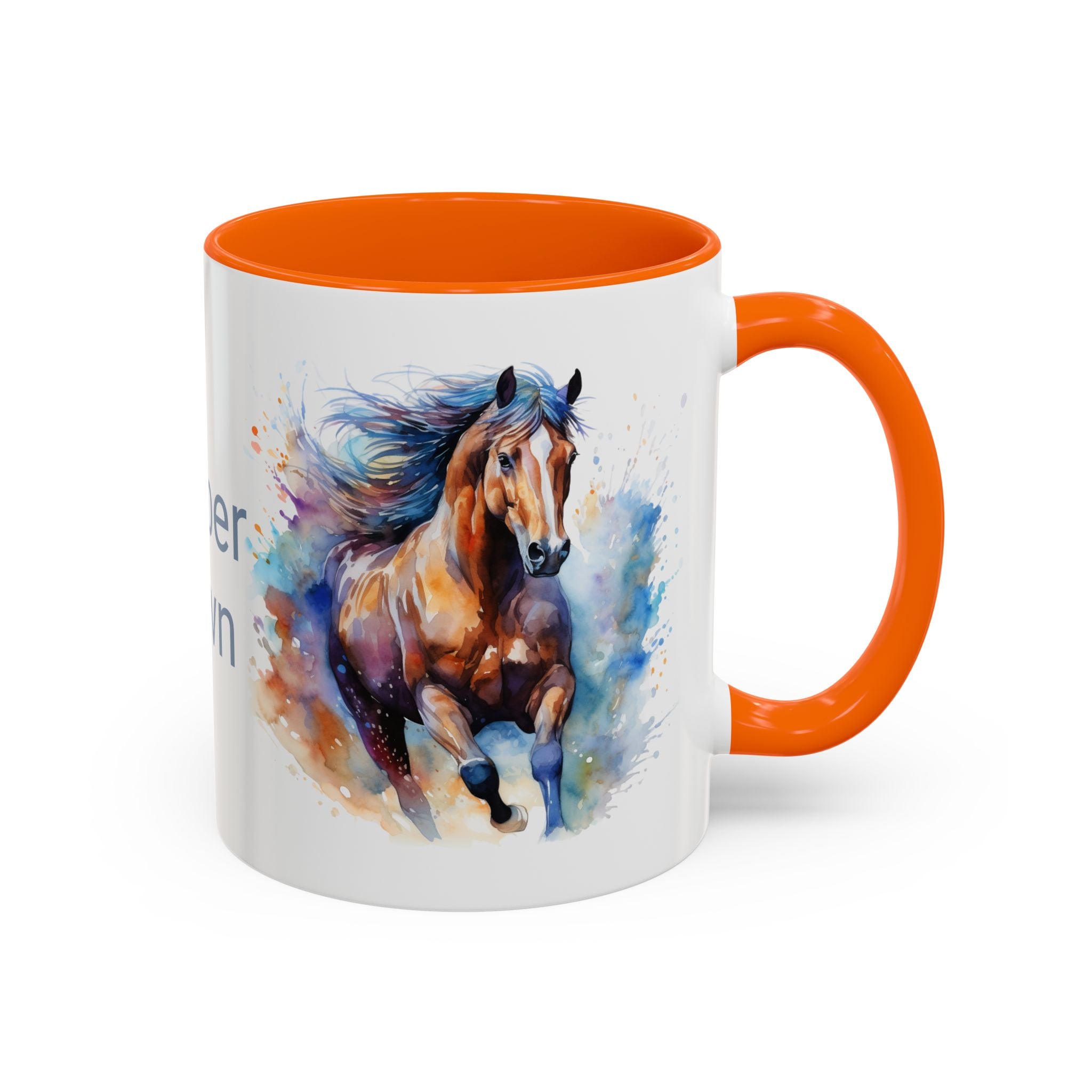 Personalized Horse Coffee Mug | Custom Name Mug for Horse Lovers & Cowgirls, Birthday Horse gift