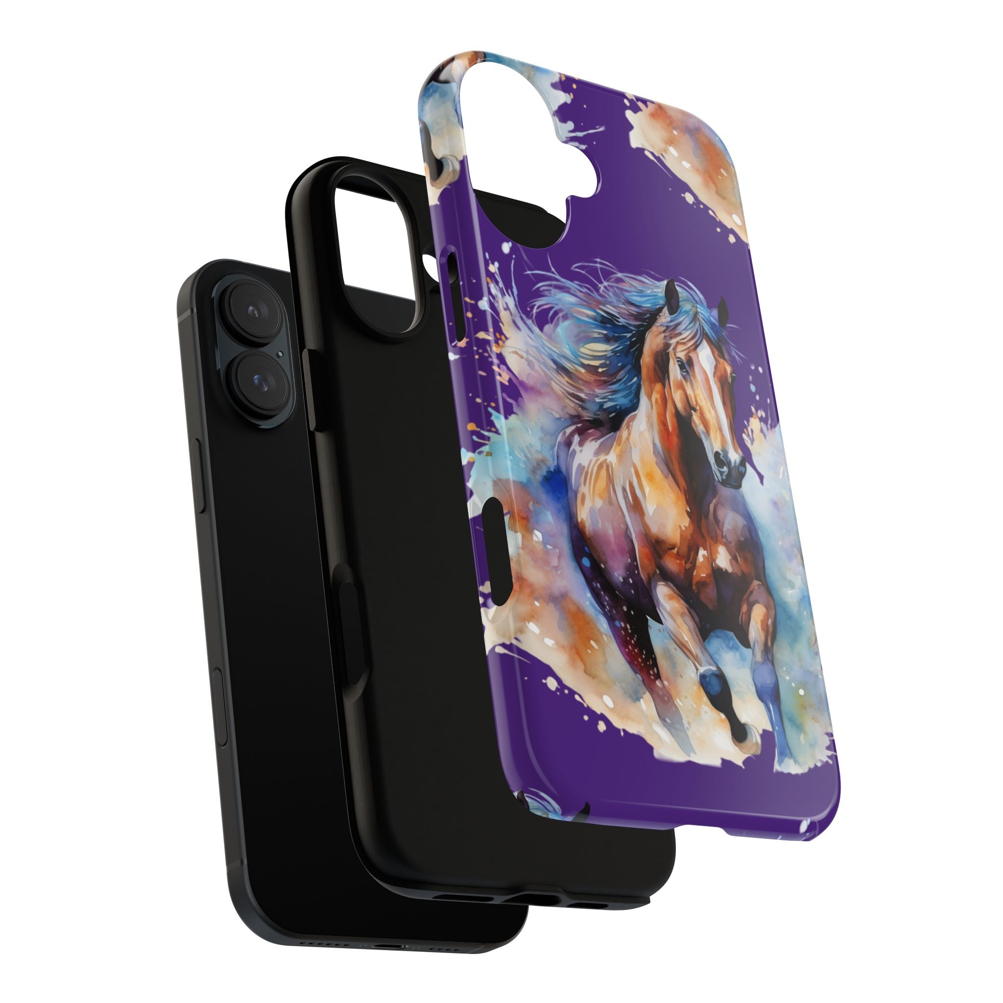 Colorful Horse Phone Case | Impact-Resistant, UV Protected, Horse Iphone Samsung Galaxy Case