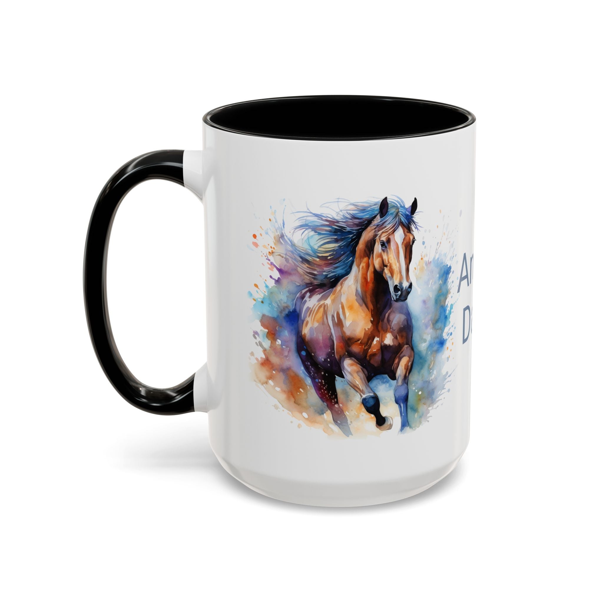 Personalized Horse Coffee Mug | Custom Name Mug for Horse Lovers & Cowgirls, Birthday Horse gift