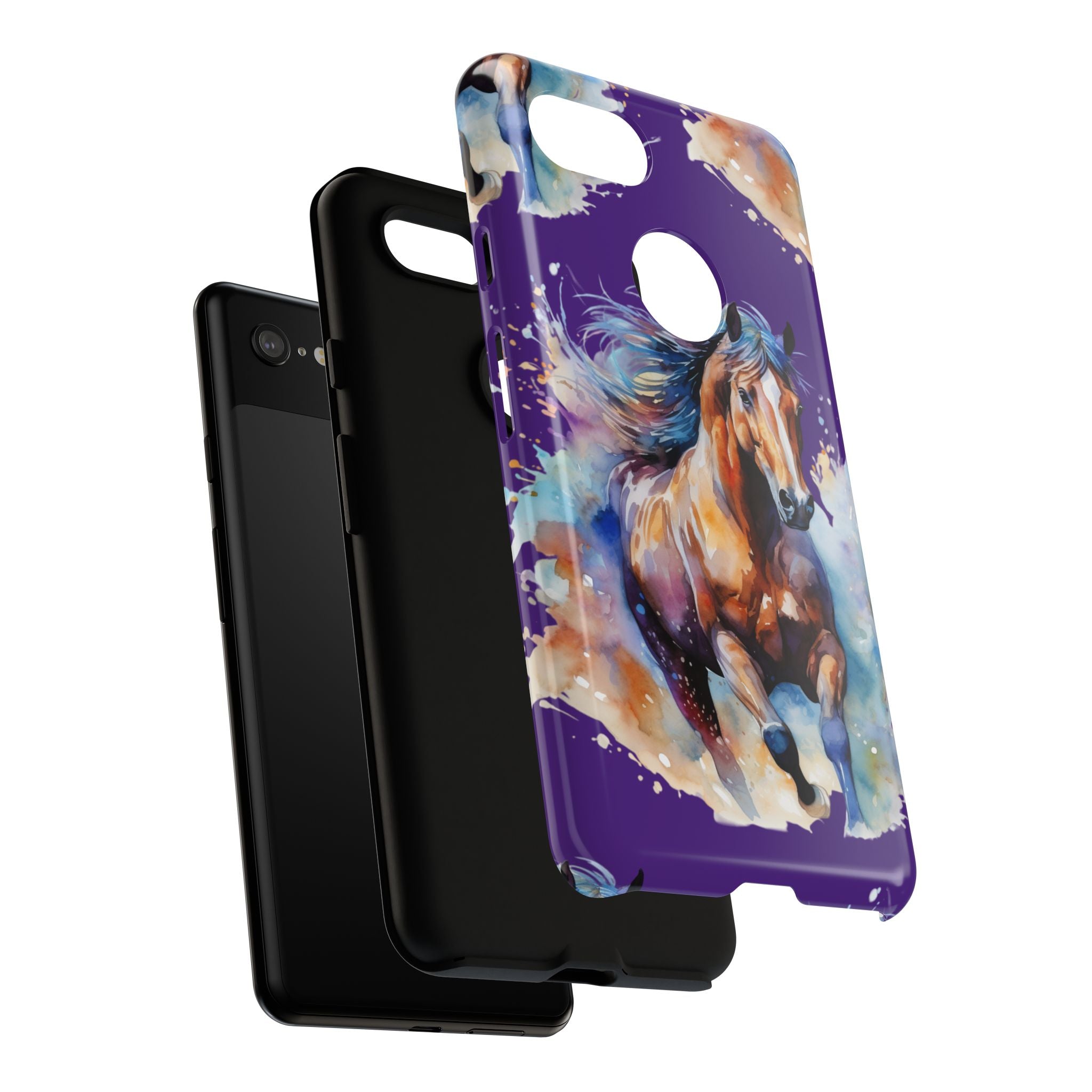Colorful Horse Phone Case | Impact-Resistant, UV Protected, Horse Iphone Samsung Galaxy Case