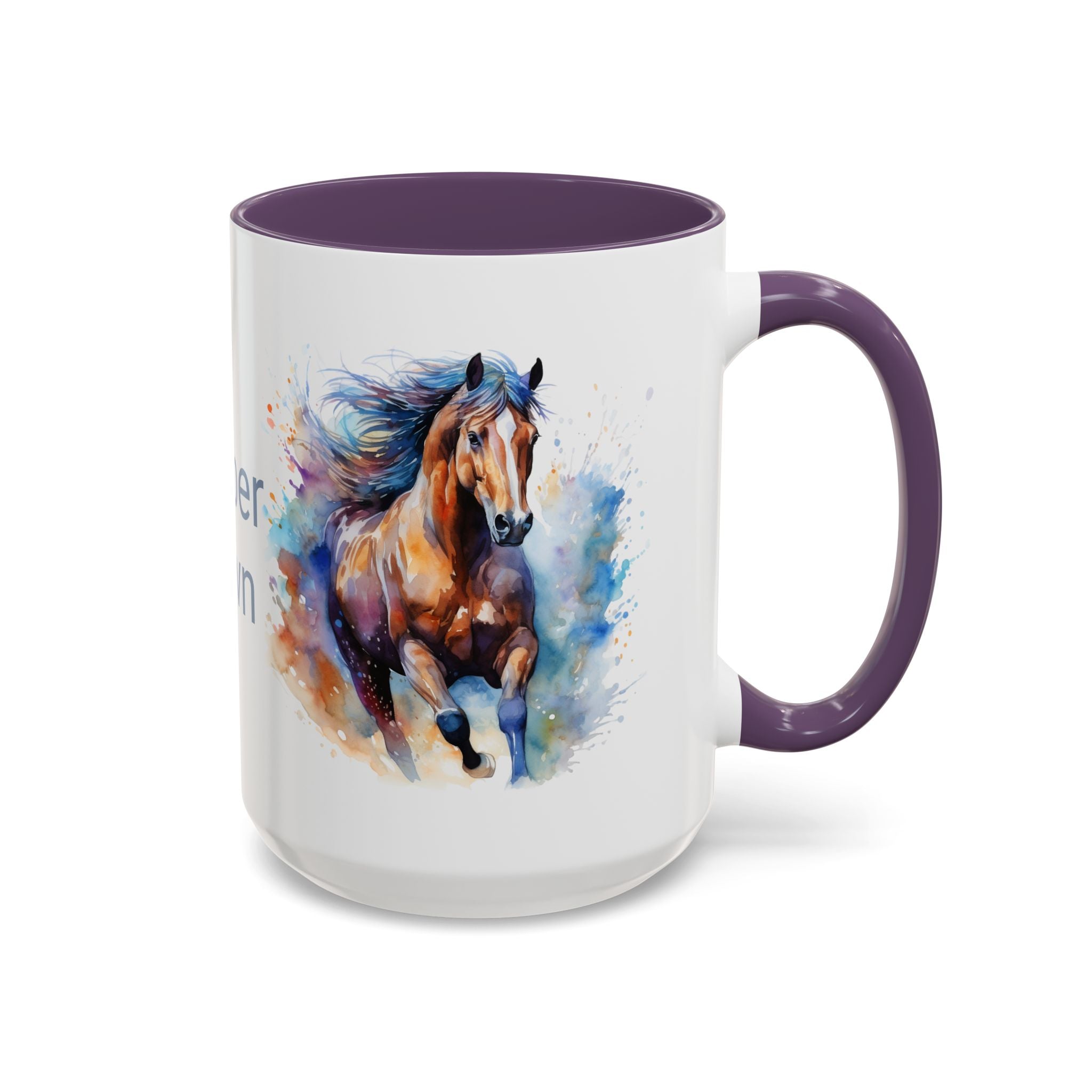 Personalized Horse Coffee Mug | Custom Name Mug for Horse Lovers & Cowgirls, Birthday Horse gift