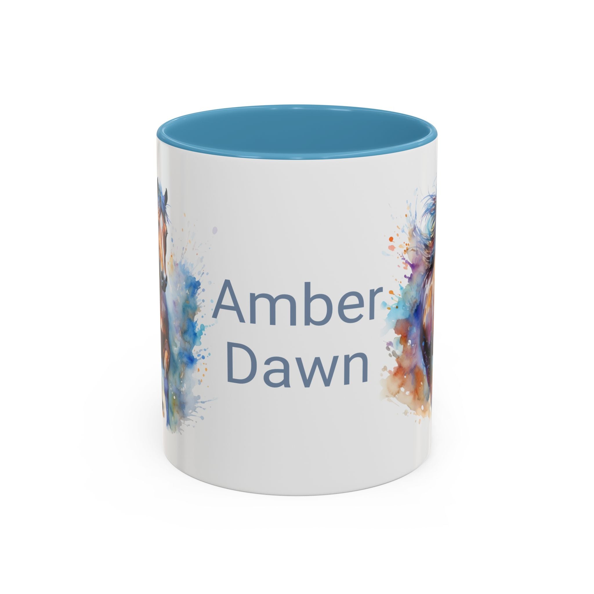 Personalized Horse Coffee Mug | Custom Name Mug for Horse Lovers & Cowgirls, Birthday Horse gift