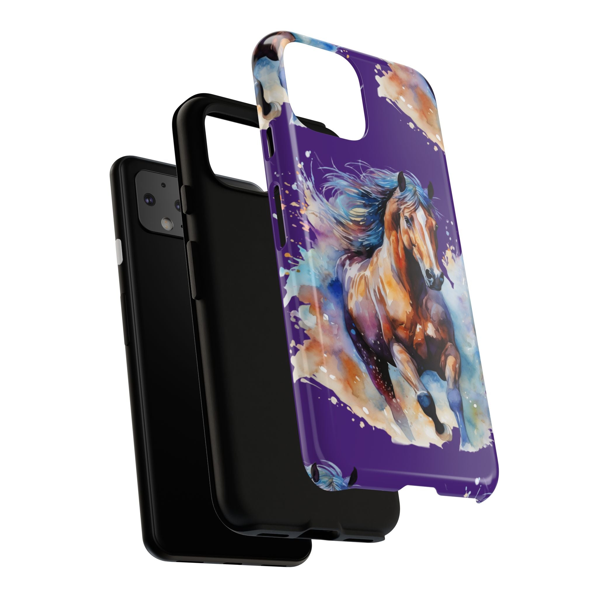 Colorful Horse Phone Case | Impact-Resistant, UV Protected, Horse Iphone Samsung Galaxy Case