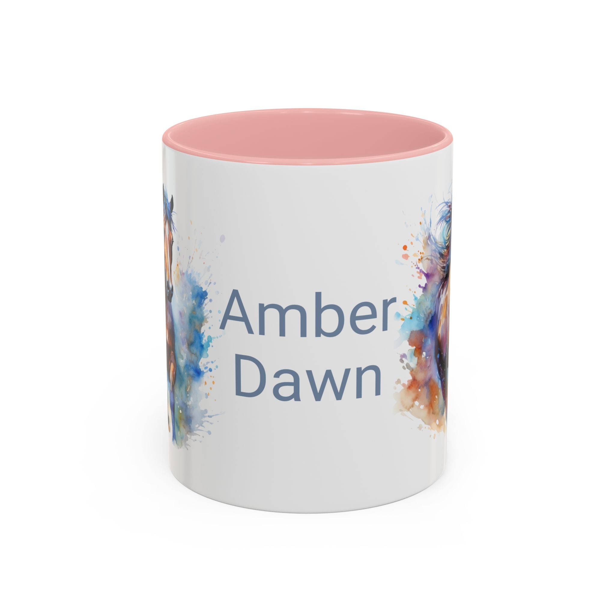 Personalized Horse Coffee Mug | Custom Name Mug for Horse Lovers & Cowgirls, Birthday Horse gift