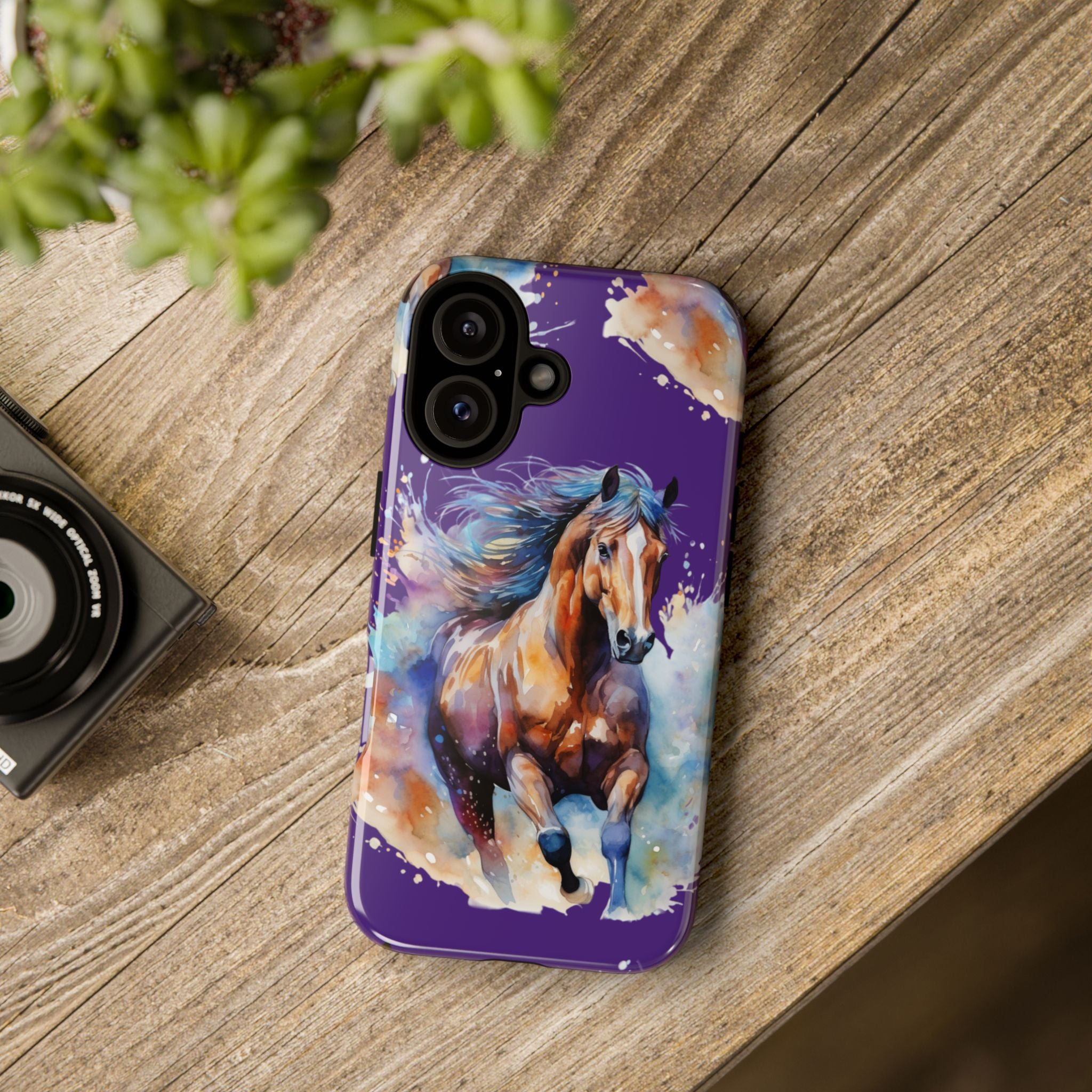 Colorful Horse Phone Case | Impact-Resistant, UV Protected, Horse Iphone Samsung Galaxy Case