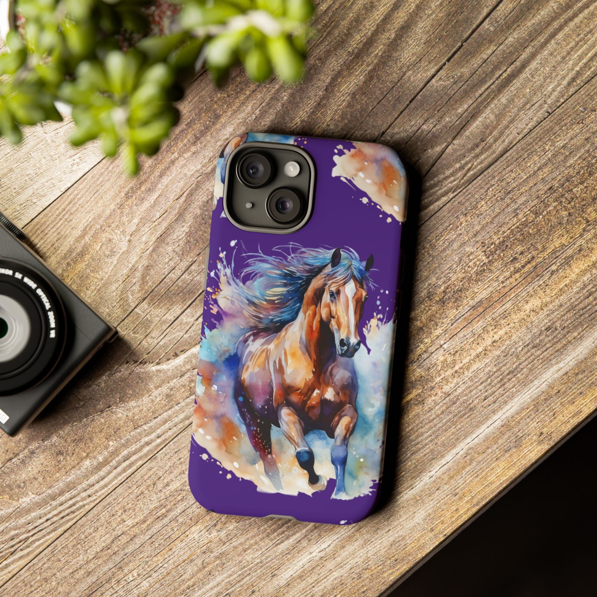 Colorful Horse Phone Case | Impact-Resistant, UV Protected, Horse Iphone Samsung Galaxy Case