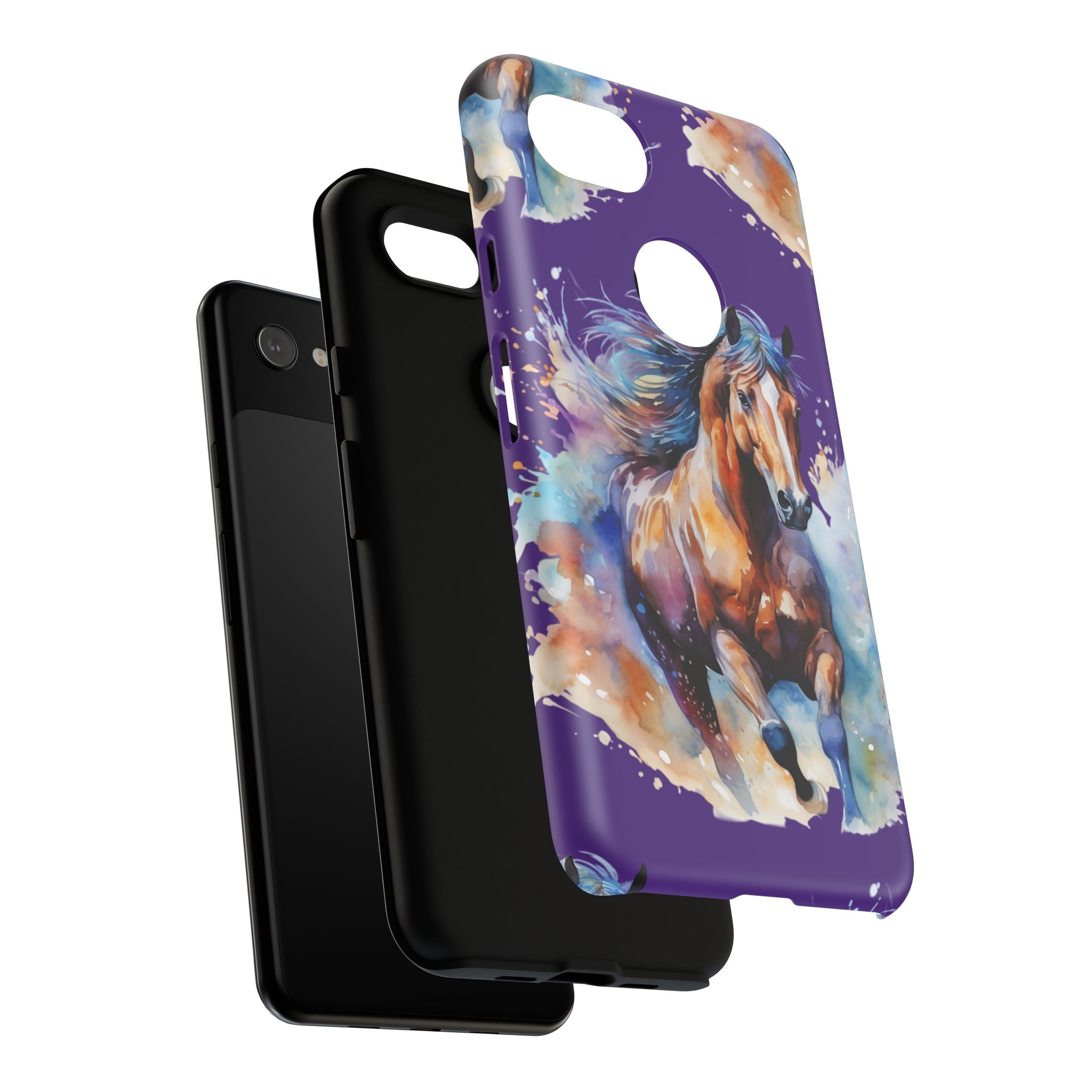 Colorful Horse Phone Case | Impact-Resistant, UV Protected, Horse Iphone Samsung Galaxy Case