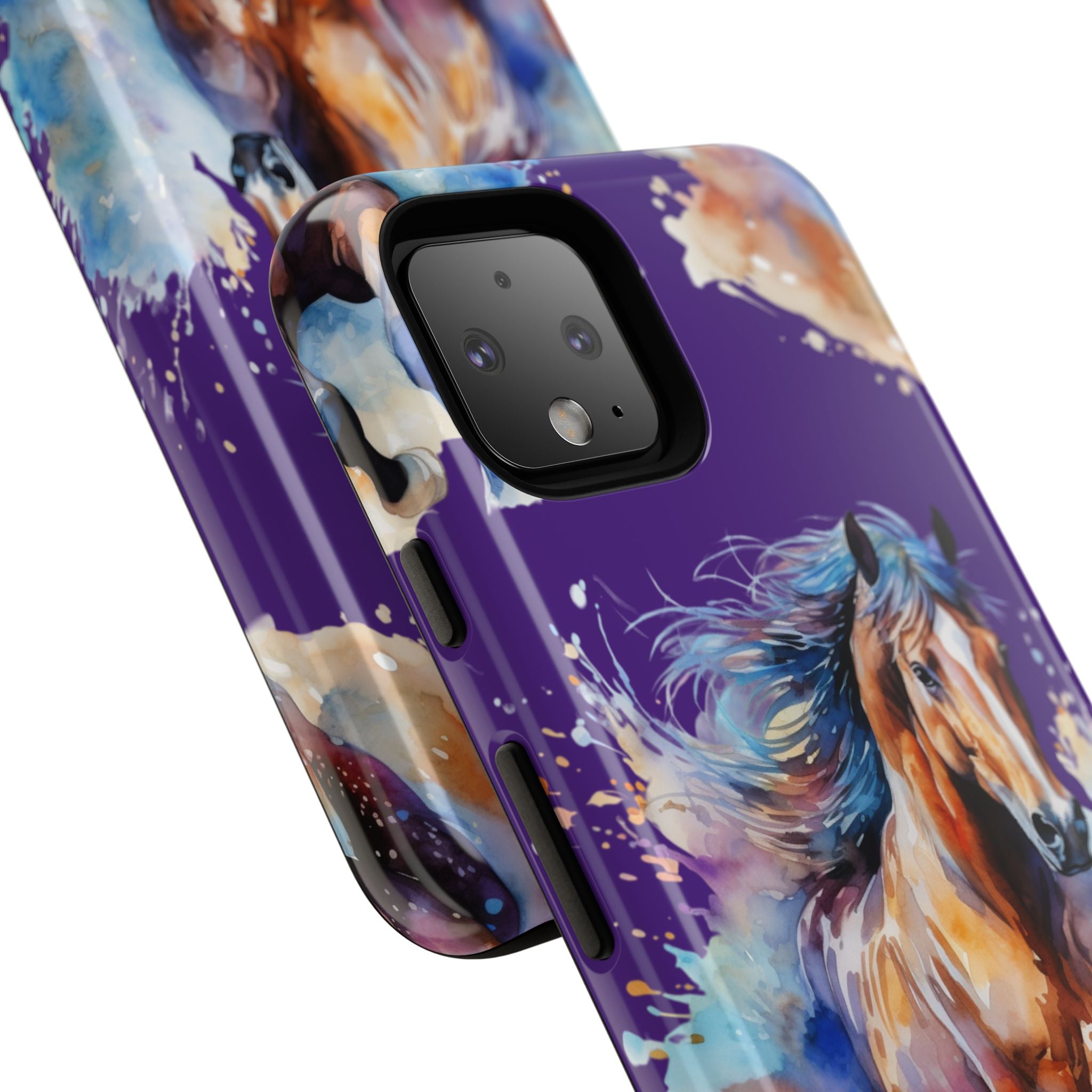 Colorful Horse Phone Case | Impact-Resistant, UV Protected, Horse Iphone Samsung Galaxy Case