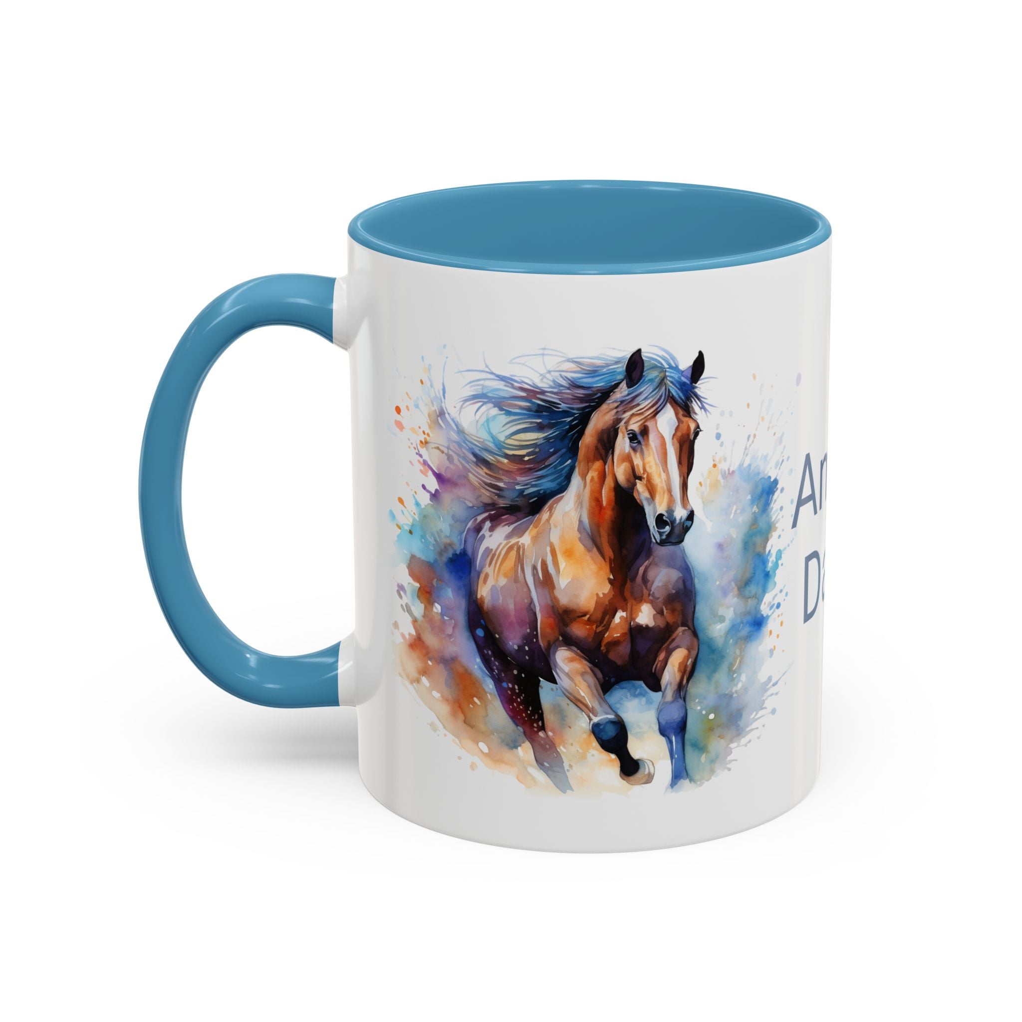 Personalized Horse Coffee Mug | Custom Name Mug for Horse Lovers & Cowgirls, Birthday Horse gift