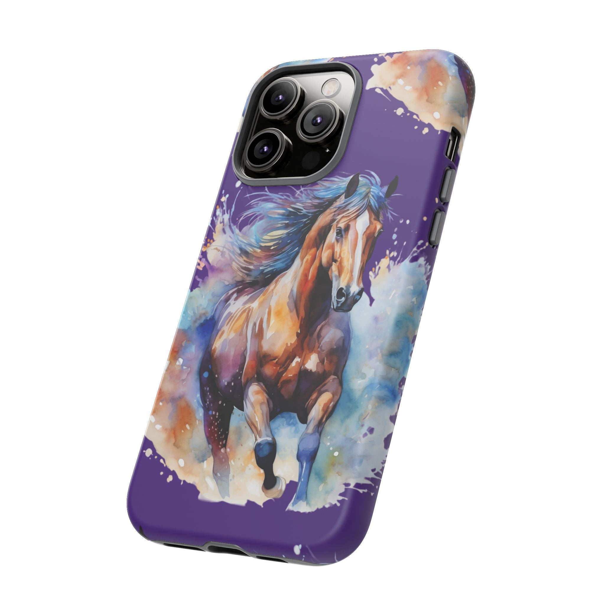 Colorful Horse Phone Case | Impact-Resistant, UV Protected, Horse Iphone Samsung Galaxy Case