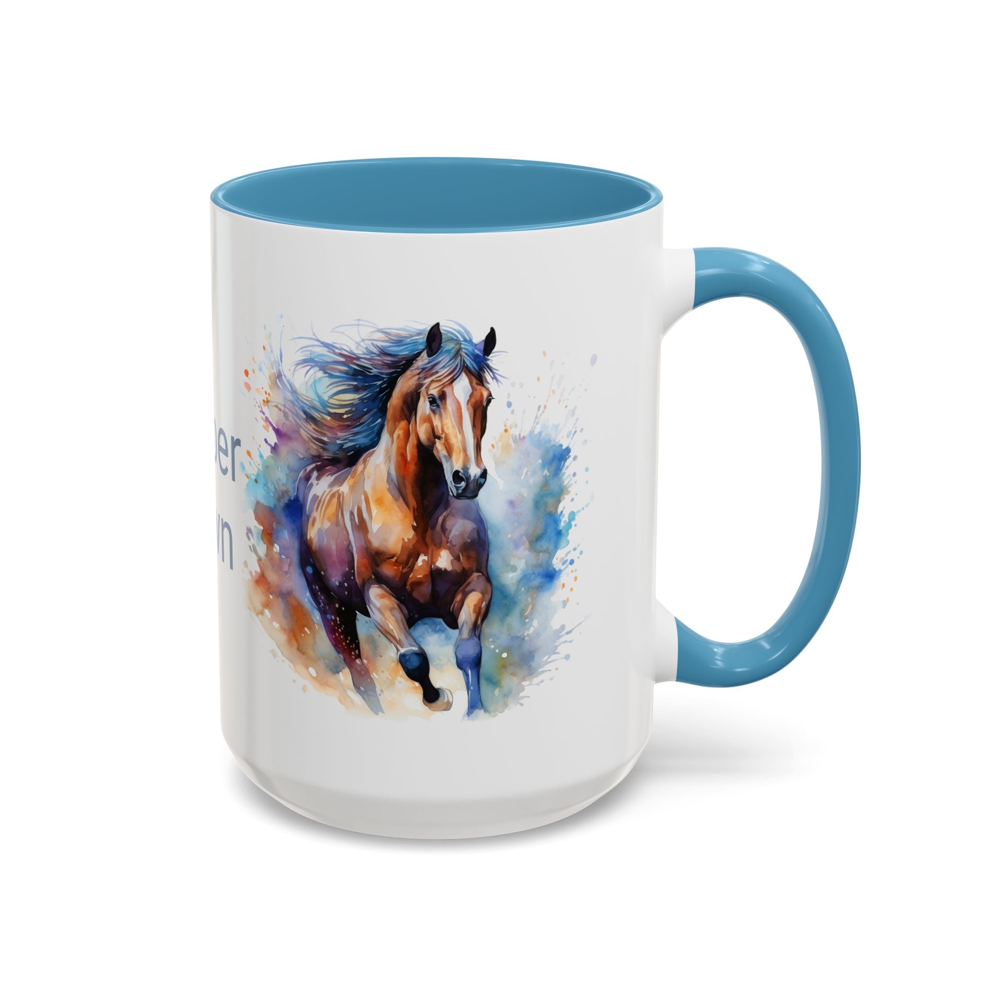 Personalized Horse Coffee Mug | Custom Name Mug for Horse Lovers & Cowgirls, Birthday Horse gift