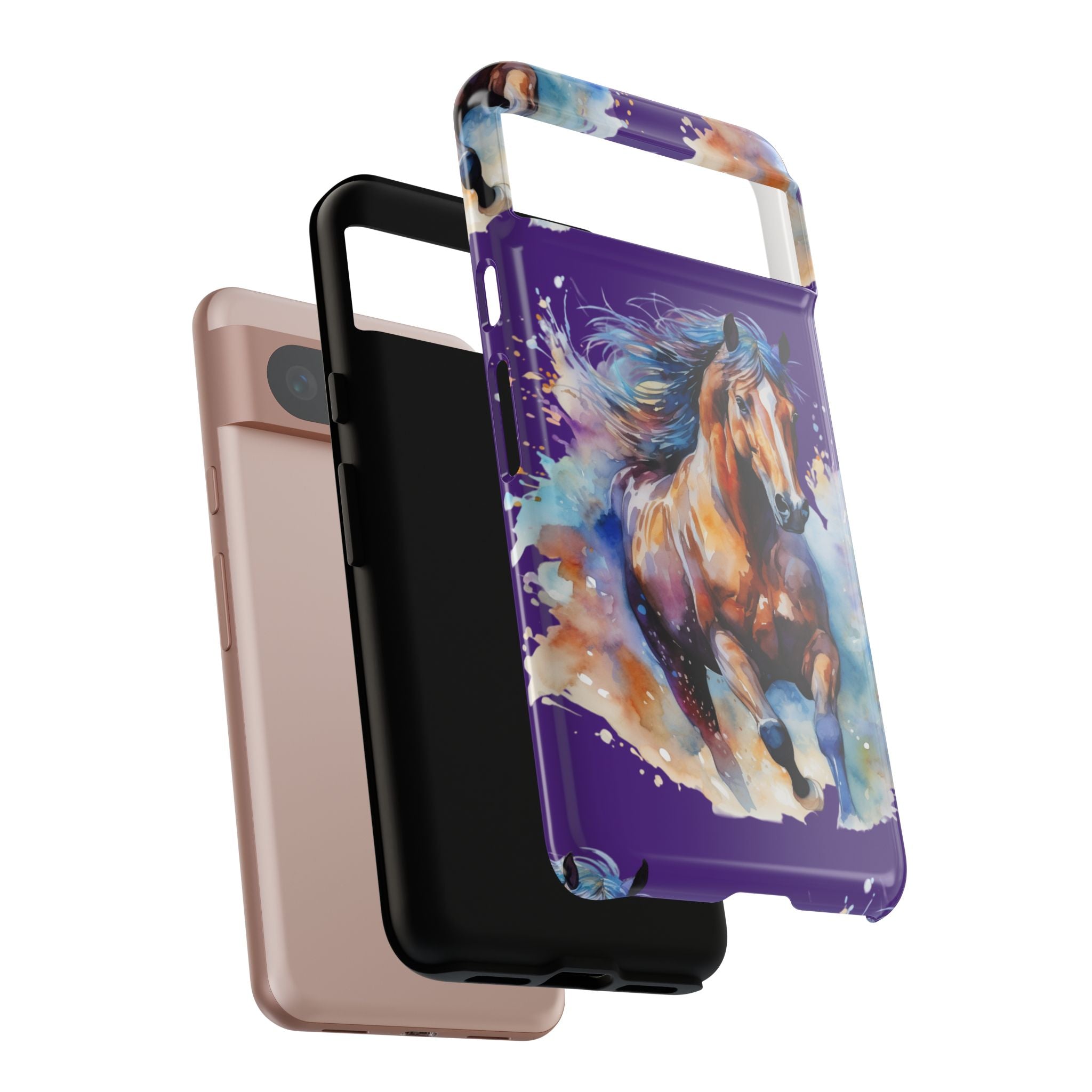 Colorful Horse Phone Case | Impact-Resistant, UV Protected, Horse Iphone Samsung Galaxy Case