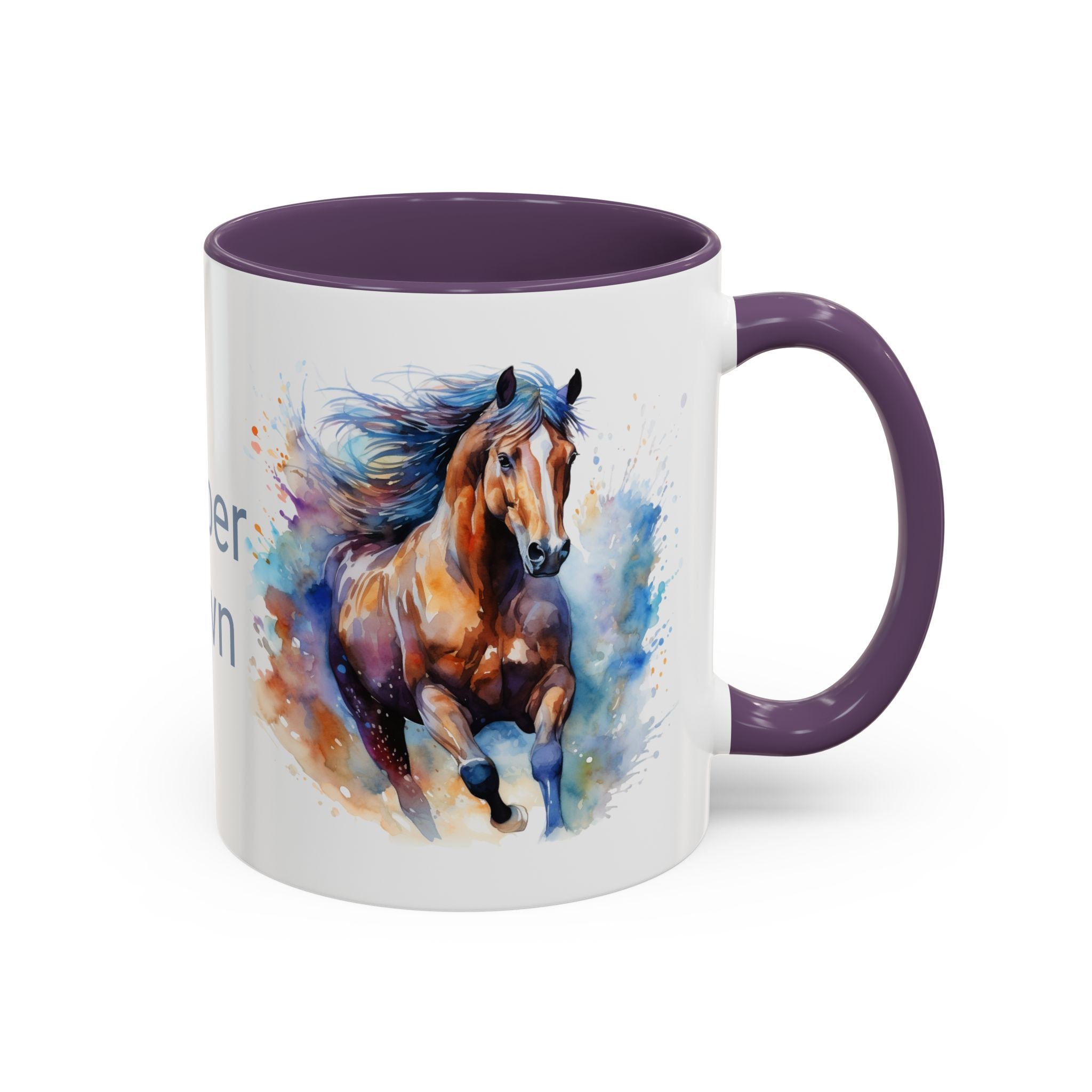 Personalized Horse Coffee Mug | Custom Name Mug for Horse Lovers & Cowgirls, Birthday Horse gift