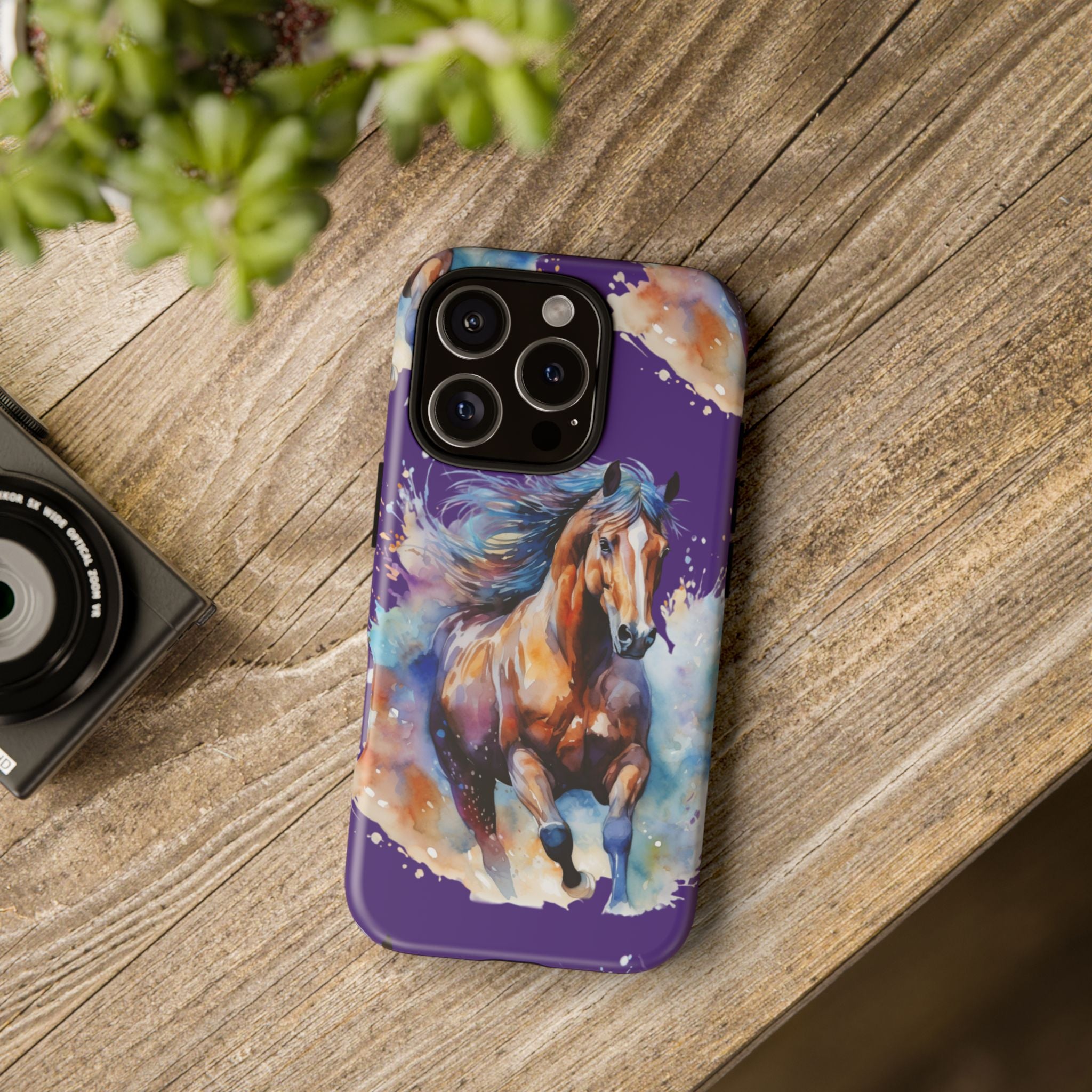 Colorful Horse Phone Case | Impact-Resistant, UV Protected, Horse Iphone Samsung Galaxy Case