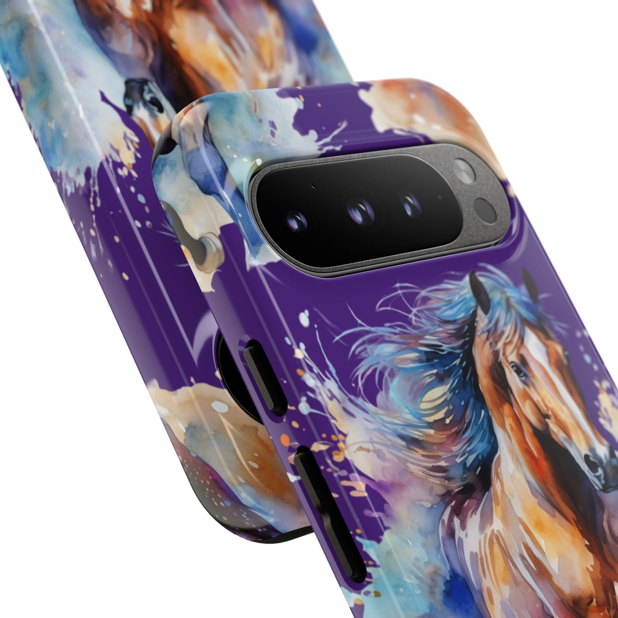 Colorful Horse Phone Case | Impact-Resistant, UV Protected, Horse Iphone Samsung Galaxy Case
