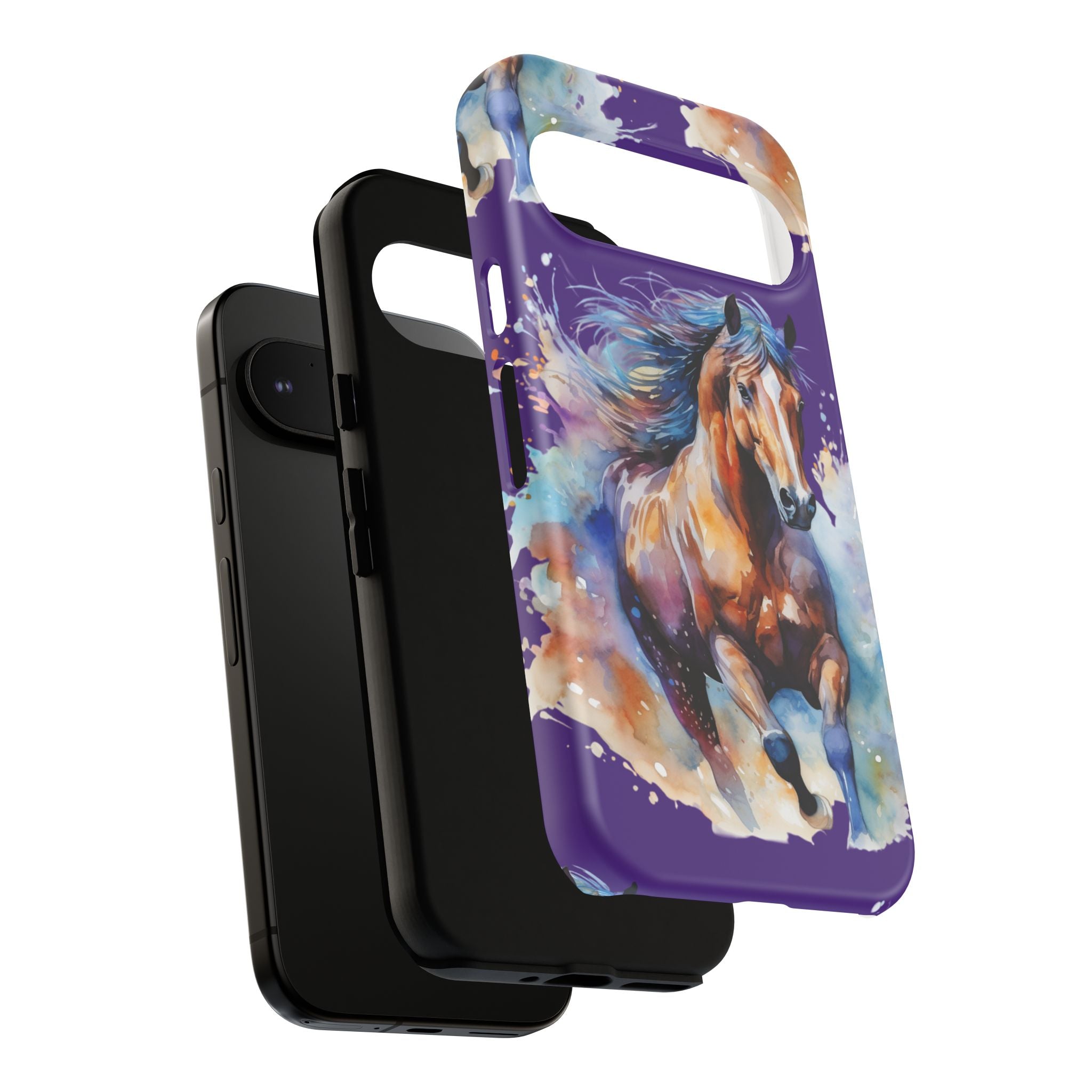 Colorful Horse Phone Case | Impact-Resistant, UV Protected, Horse Iphone Samsung Galaxy Case