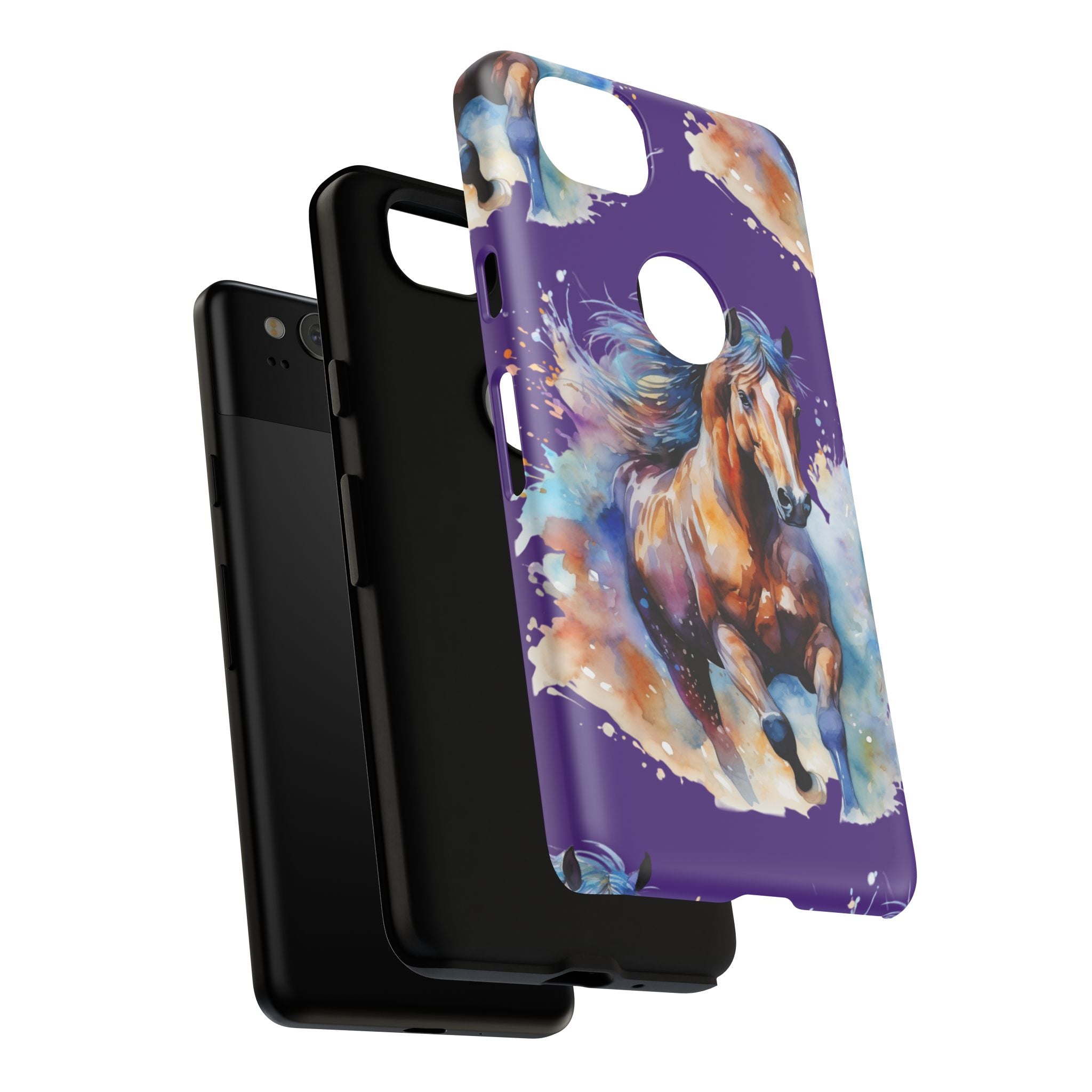 Colorful Horse Phone Case | Impact-Resistant, UV Protected, Horse Iphone Samsung Galaxy Case