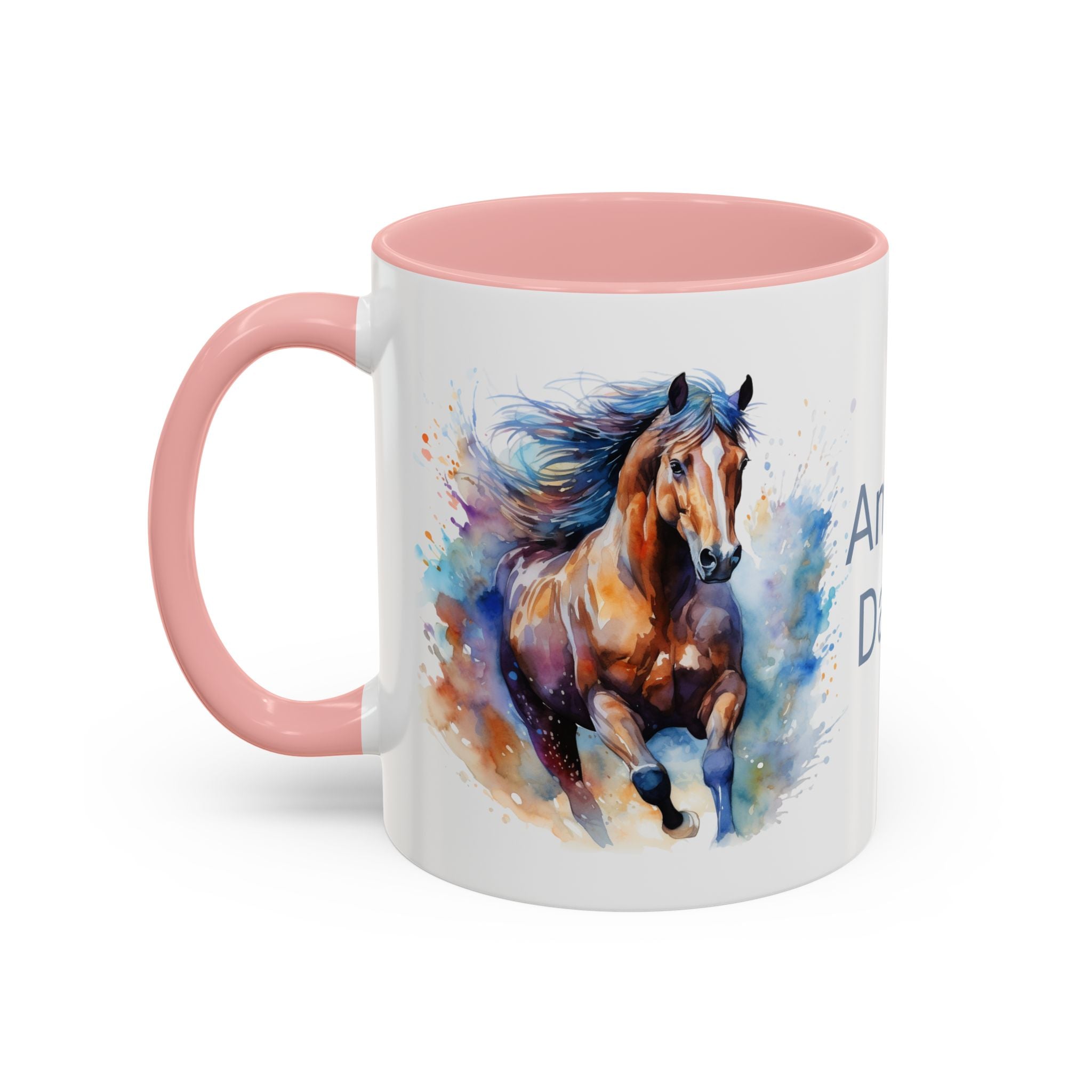 Personalized Horse Coffee Mug | Custom Name Mug for Horse Lovers & Cowgirls, Birthday Horse gift
