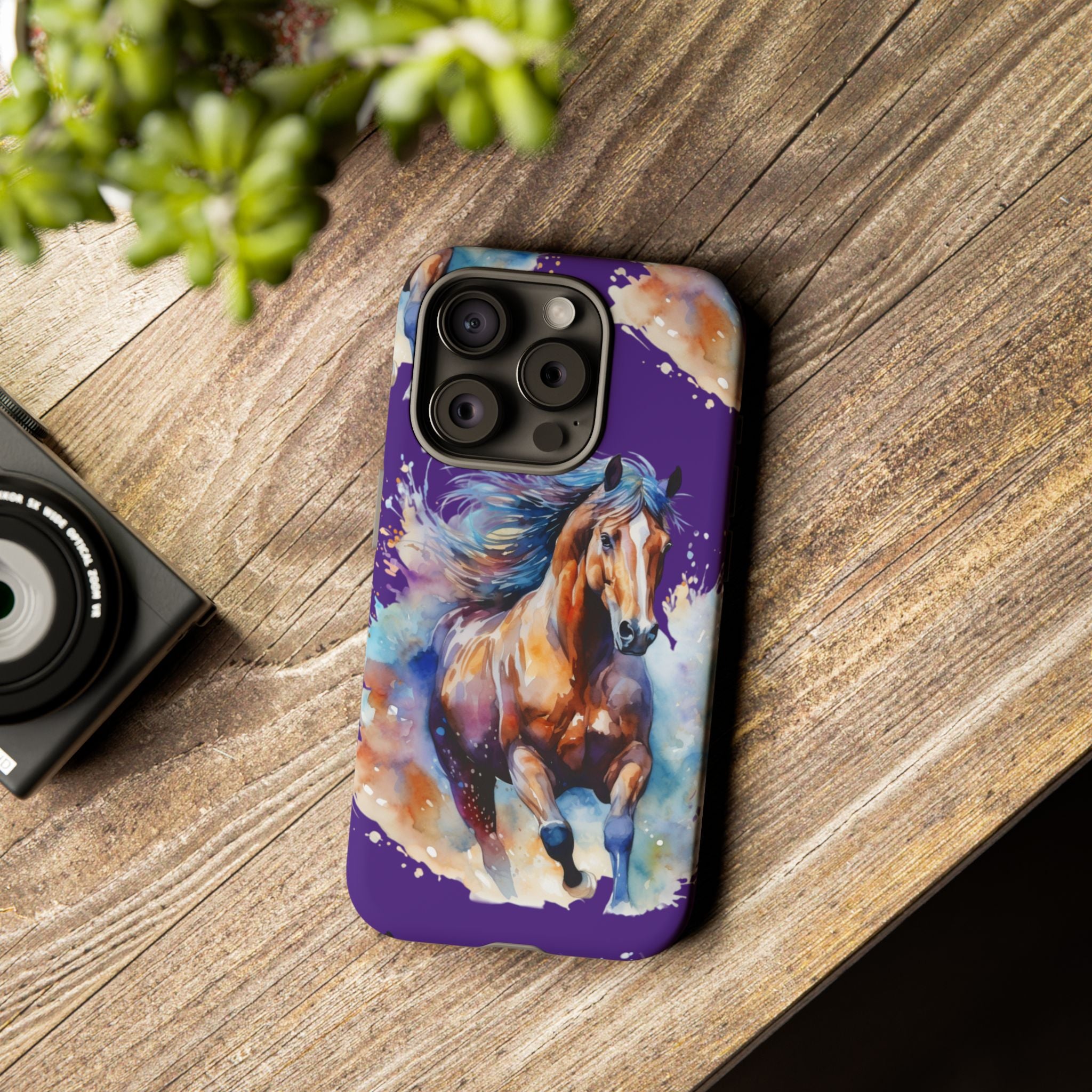 Colorful Horse Phone Case | Impact-Resistant, UV Protected, Horse Iphone Samsung Galaxy Case