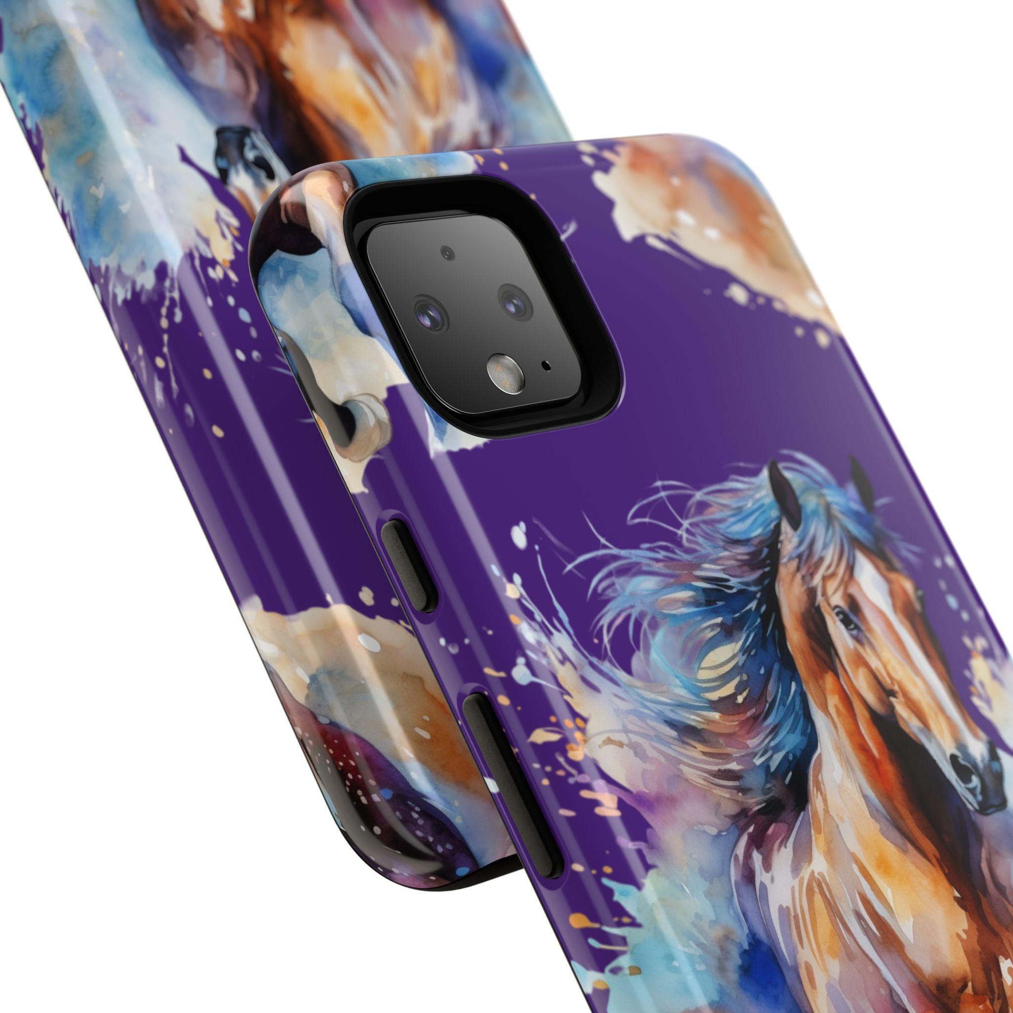 Colorful Horse Phone Case | Impact-Resistant, UV Protected, Horse Iphone Samsung Galaxy Case