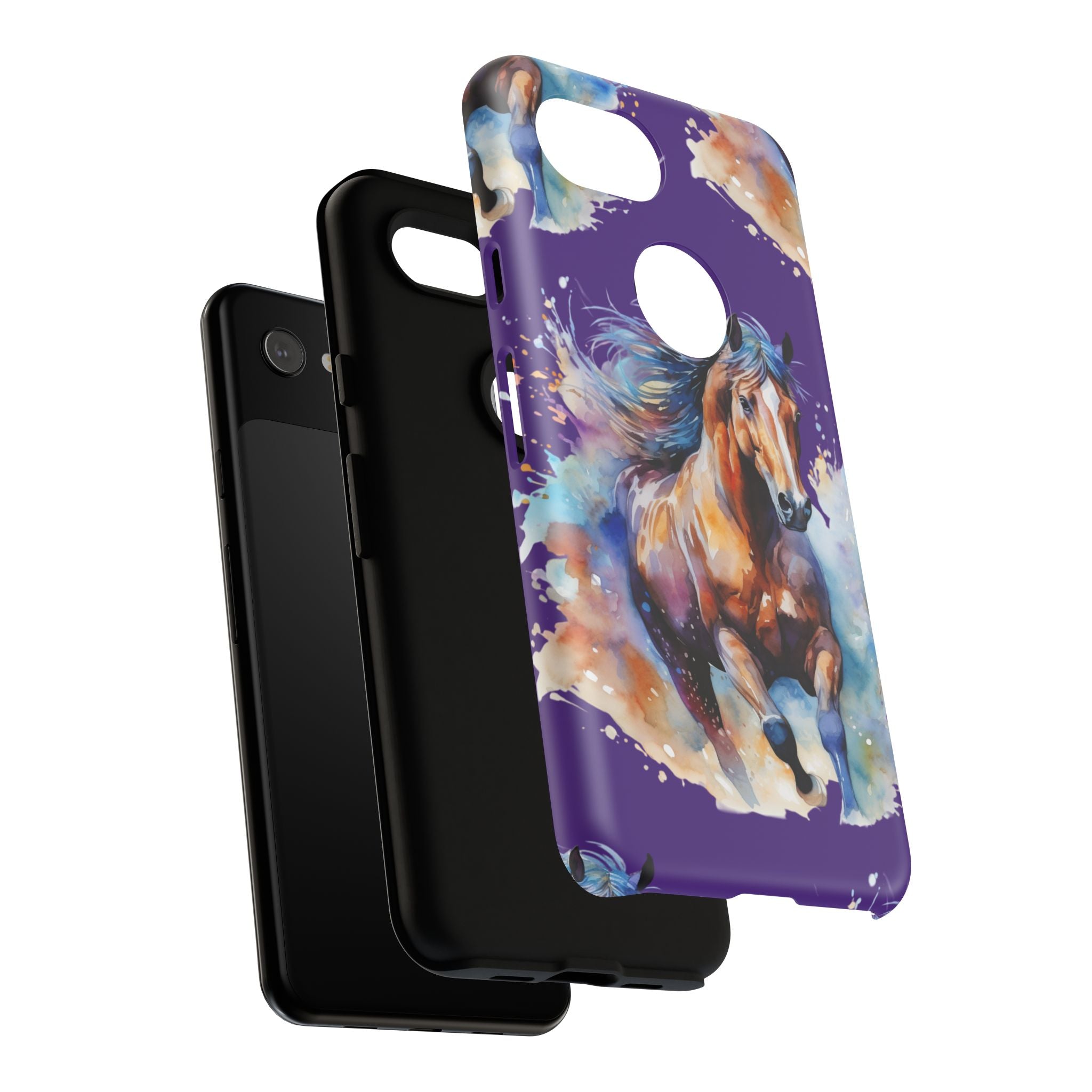 Colorful Horse Phone Case | Impact-Resistant, UV Protected, Horse Iphone Samsung Galaxy Case