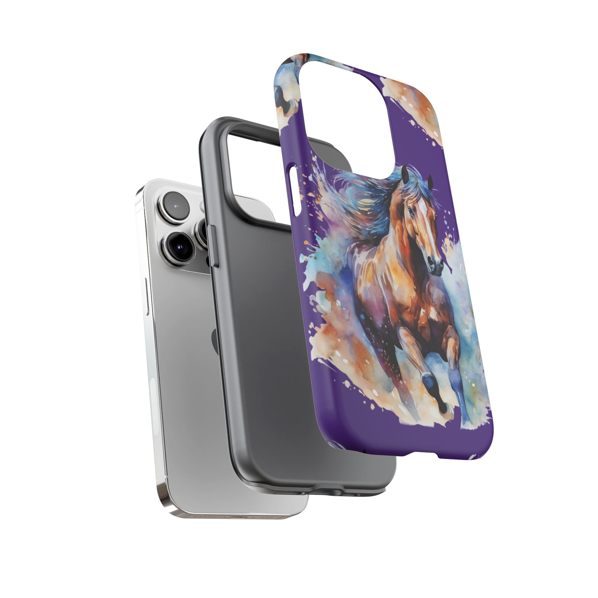 Colorful Horse Phone Case | Impact-Resistant, UV Protected, Horse Iphone Samsung Galaxy Case
