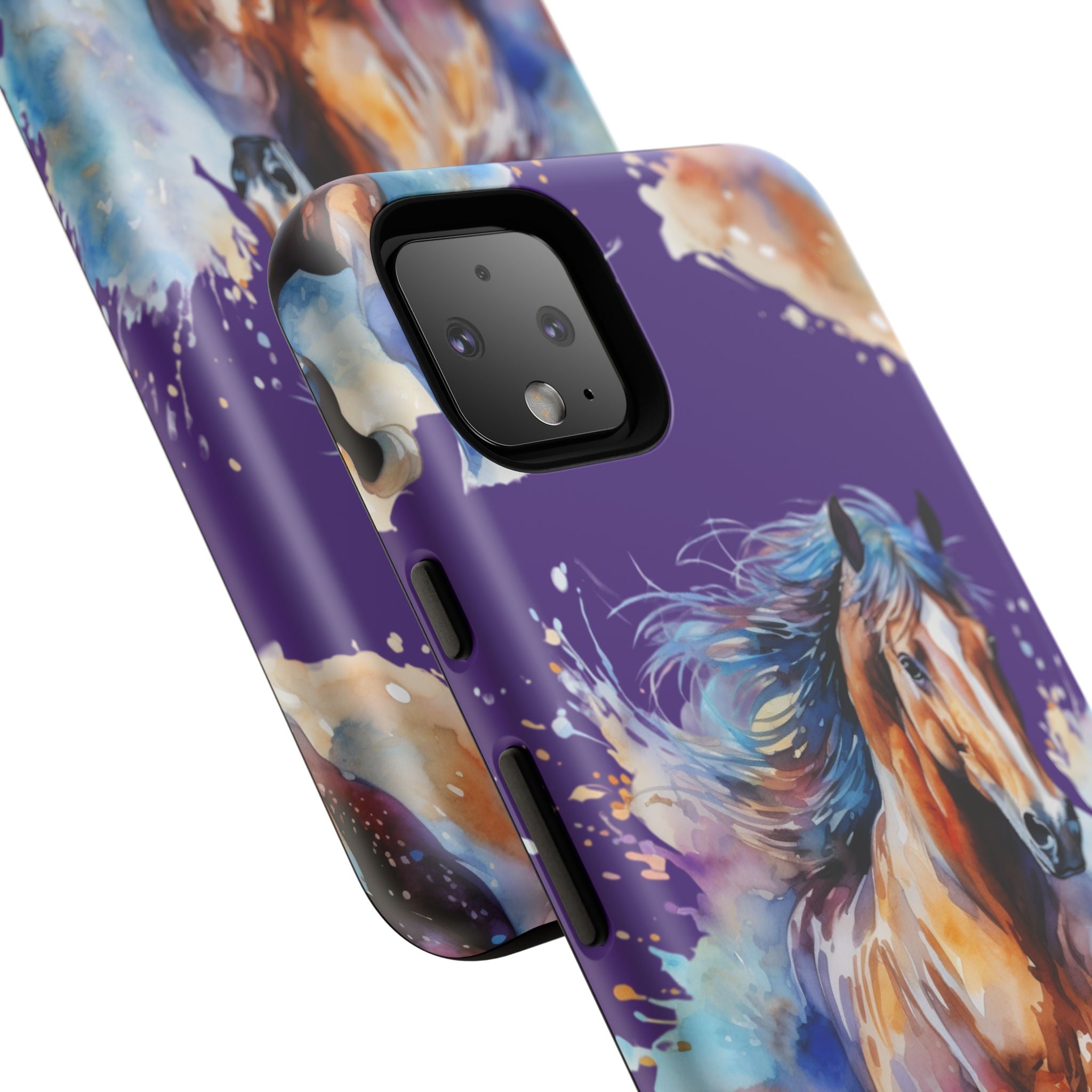 Colorful Horse Phone Case | Impact-Resistant, UV Protected, Horse Iphone Samsung Galaxy Case
