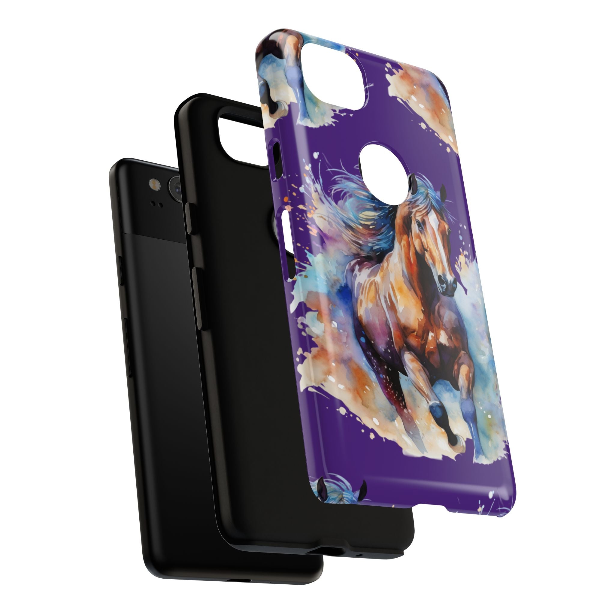 Colorful Horse Phone Case | Impact-Resistant, UV Protected, Horse Iphone Samsung Galaxy Case
