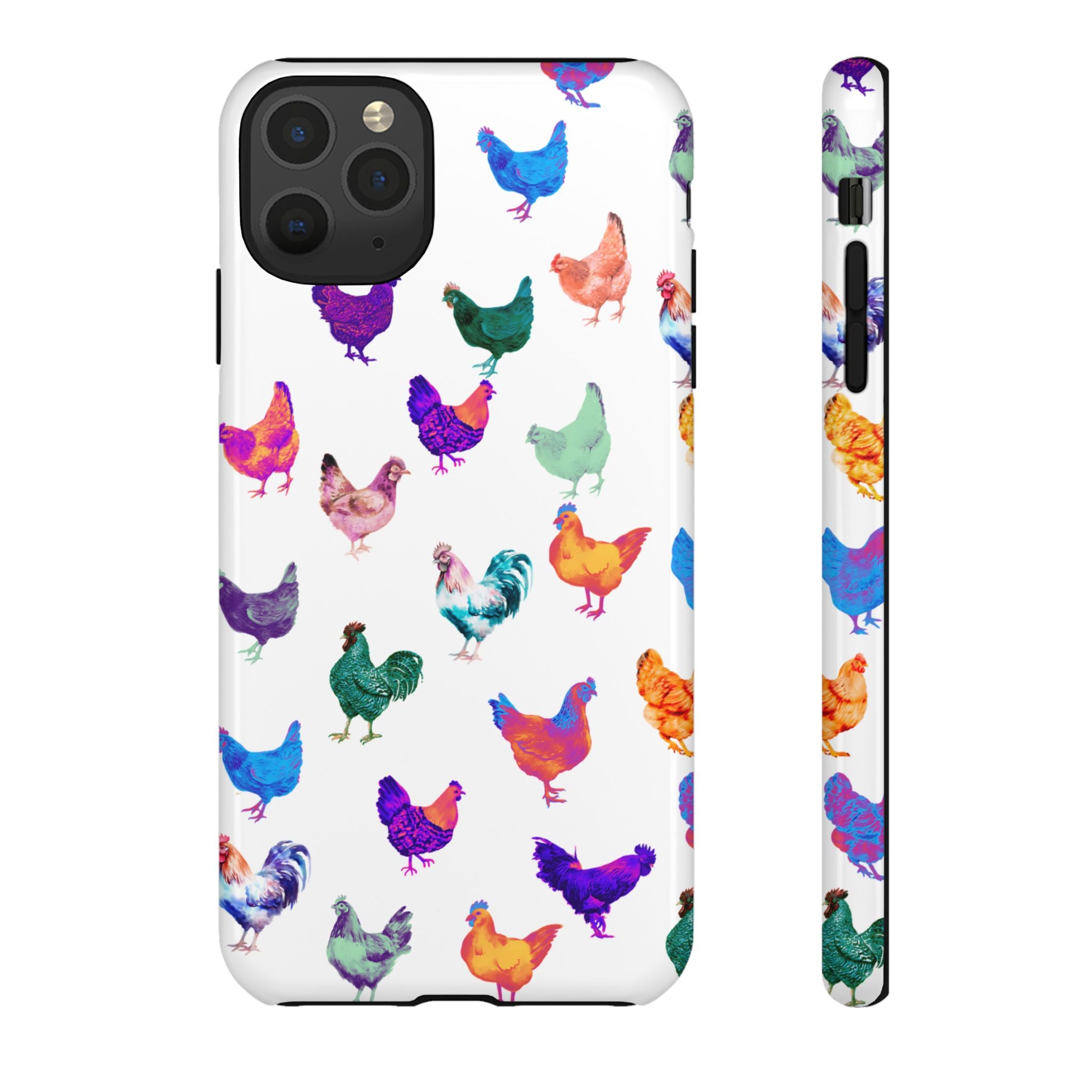 Cute Chicken Phone Case, Neon Chicken Phone Case, Chicken Lover Gift, QUIRKY PHONE CASE