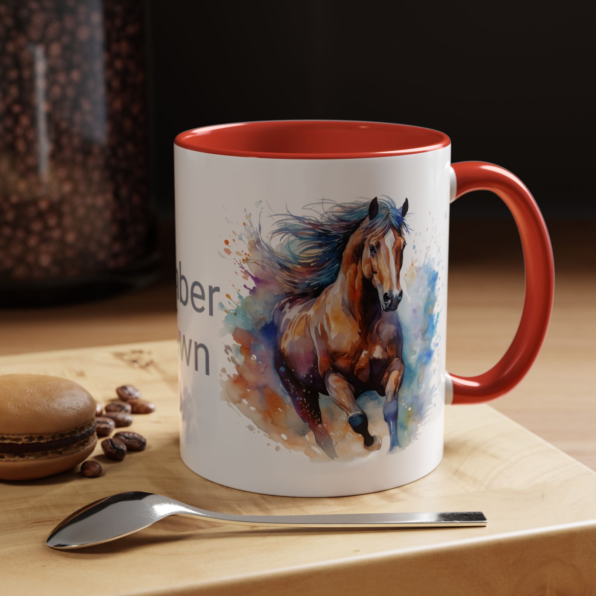 Personalized Horse Coffee Mug | Custom Name Mug for Horse Lovers & Cowgirls, Birthday Horse gift