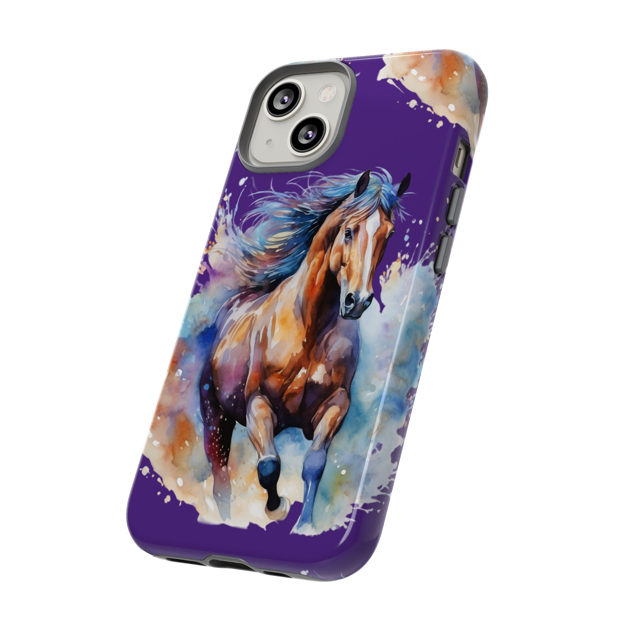 Colorful Horse Phone Case | Impact-Resistant, UV Protected, Horse Iphone Samsung Galaxy Case