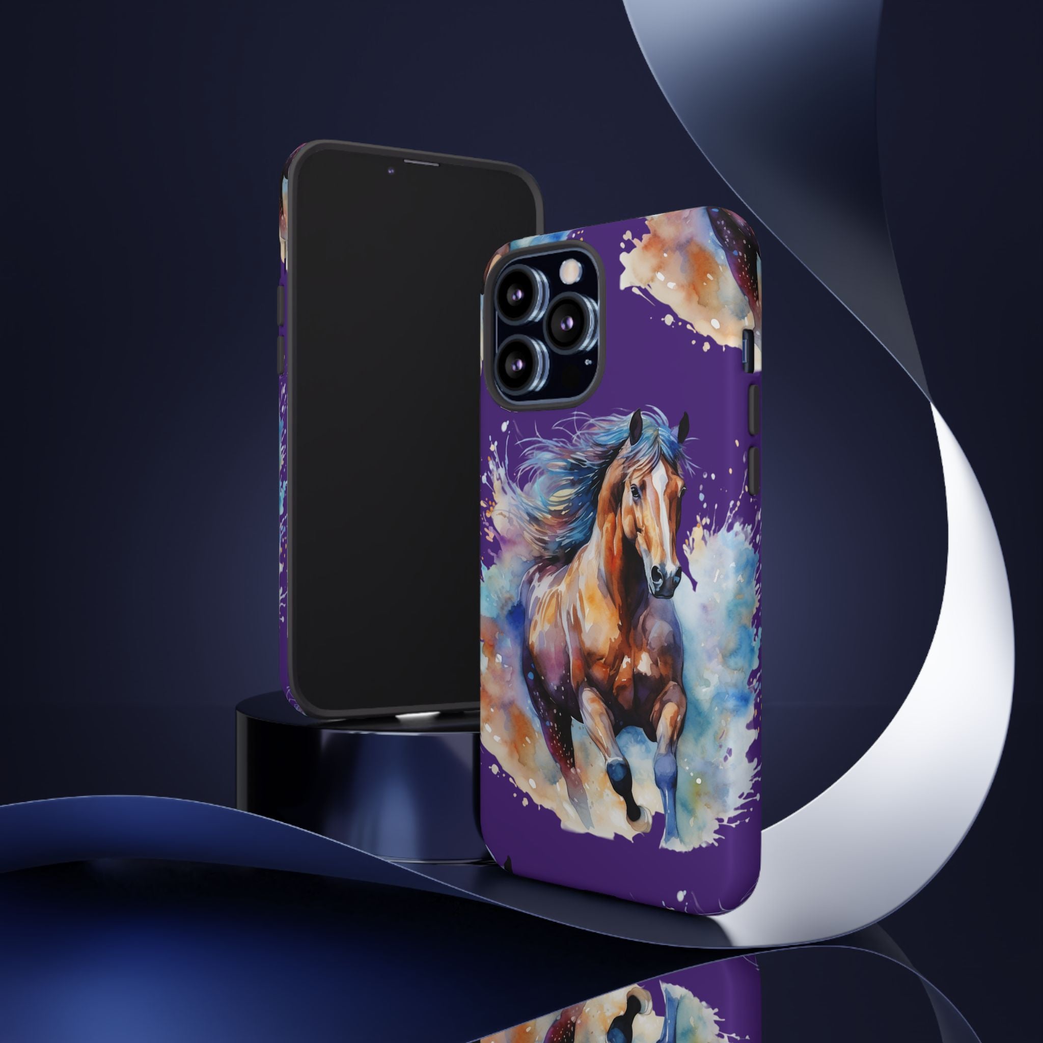 Colorful Horse Phone Case | Impact-Resistant, UV Protected, Horse Iphone Samsung Galaxy Case