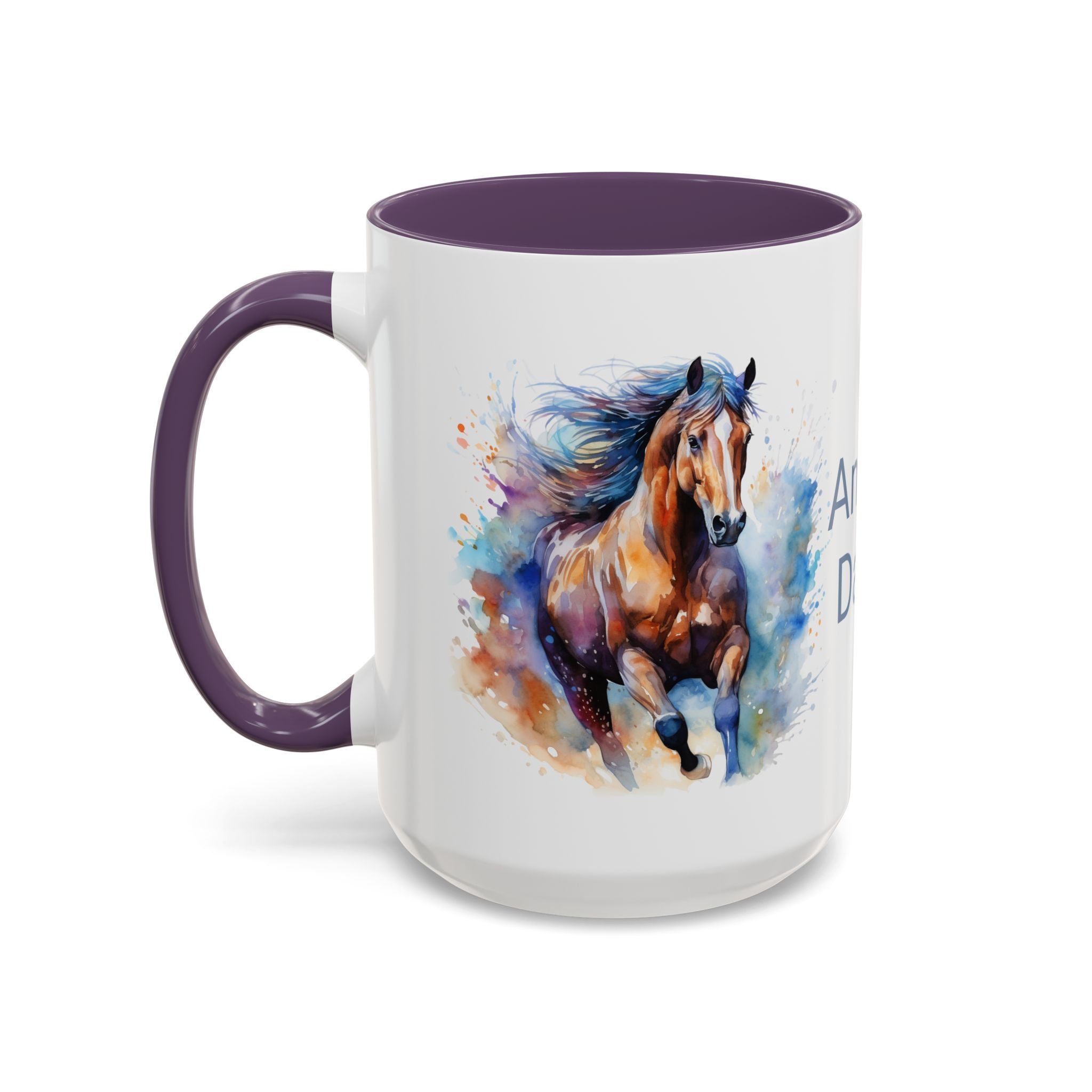 Personalized Horse Coffee Mug | Custom Name Mug for Horse Lovers & Cowgirls, Birthday Horse gift