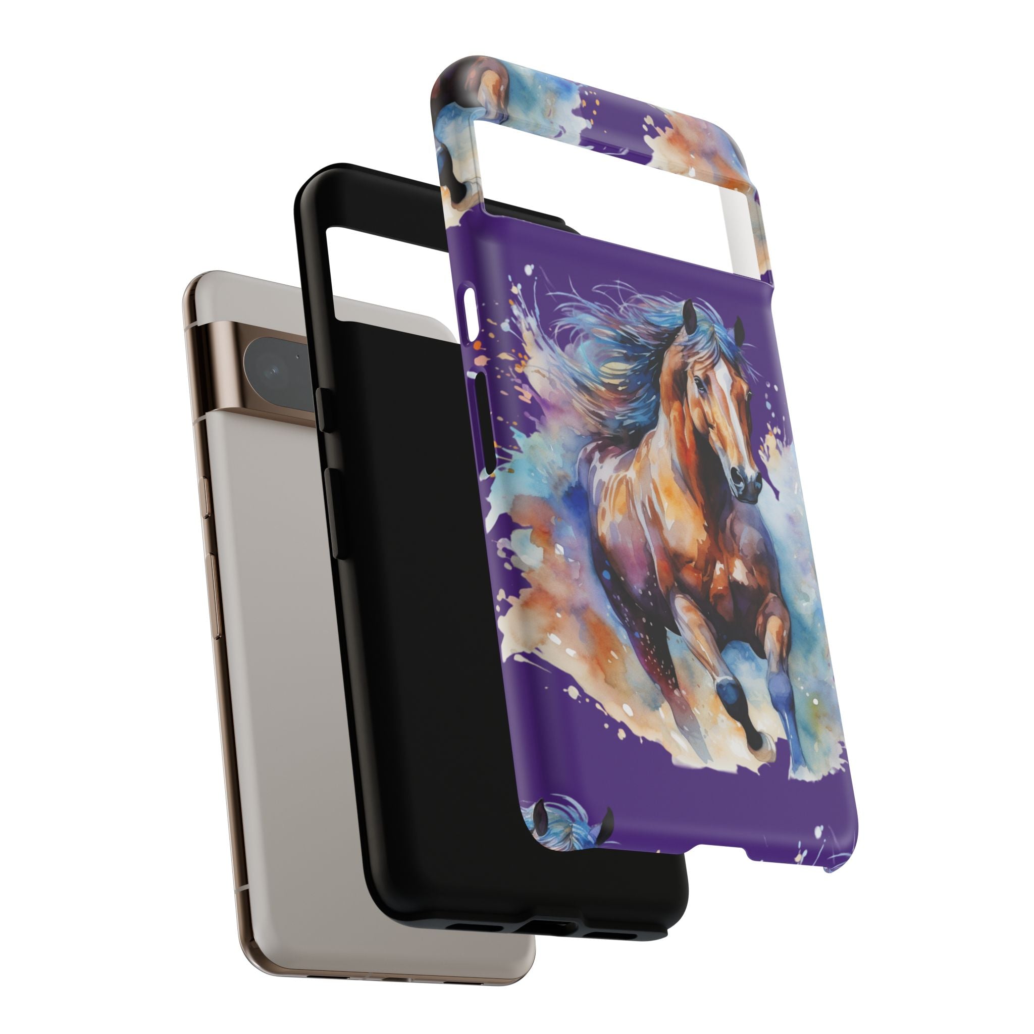 Colorful Horse Phone Case | Impact-Resistant, UV Protected, Horse Iphone Samsung Galaxy Case