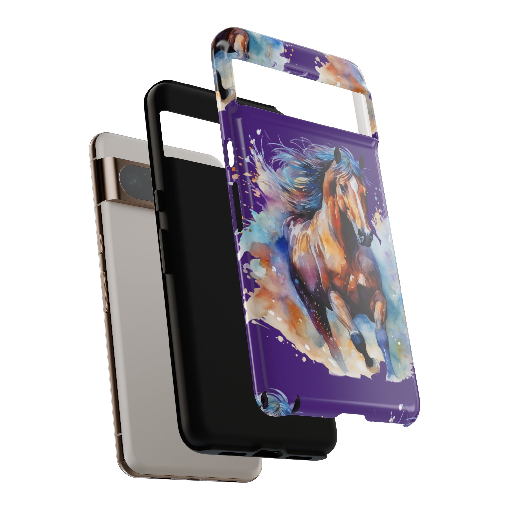 Colorful Horse Phone Case | Impact-Resistant, UV Protected, Horse Iphone Samsung Galaxy Case