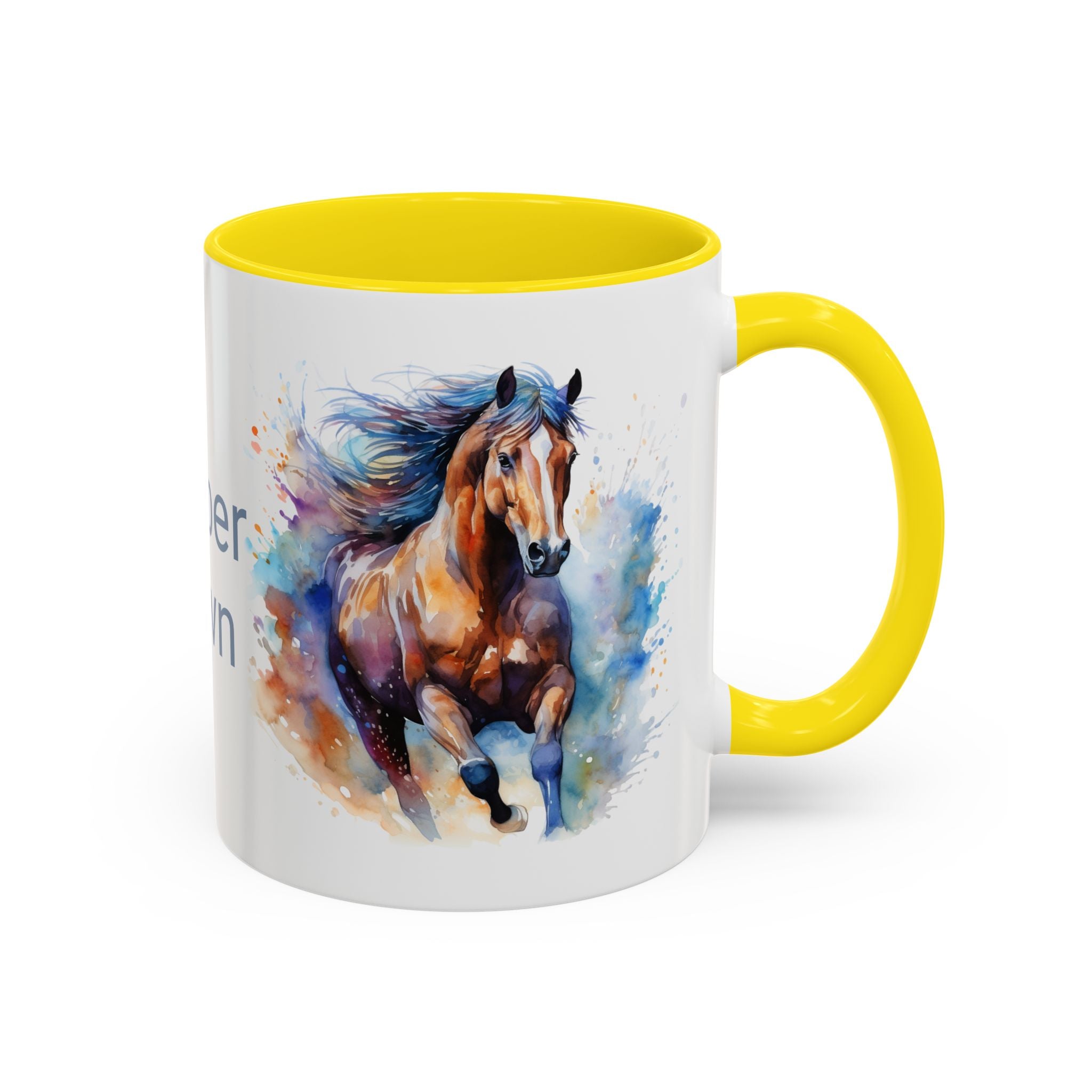 Personalized Horse Coffee Mug | Custom Name Mug for Horse Lovers & Cowgirls, Birthday Horse gift