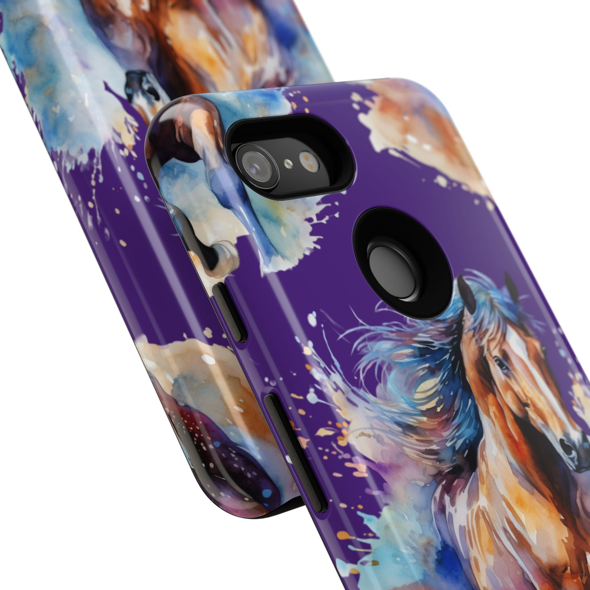 Colorful Horse Phone Case | Impact-Resistant, UV Protected, Horse Iphone Samsung Galaxy Case