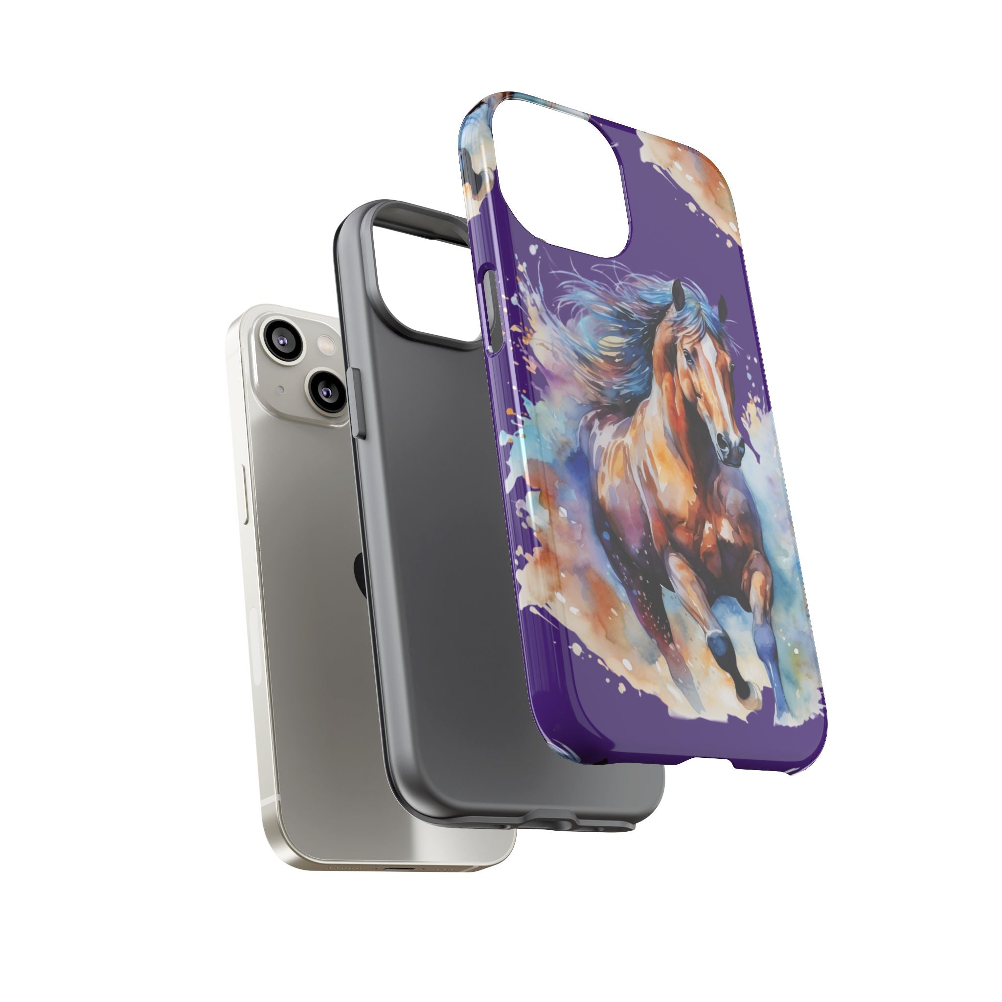 Colorful Horse Phone Case | Impact-Resistant, UV Protected, Horse Iphone Samsung Galaxy Case