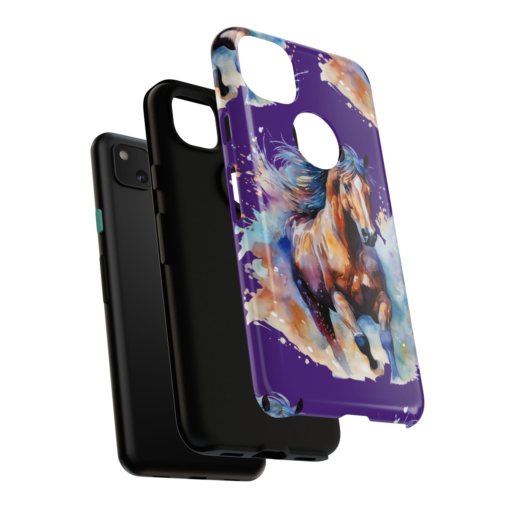 Colorful Horse Phone Case | Impact-Resistant, UV Protected, Horse Iphone Samsung Galaxy Case