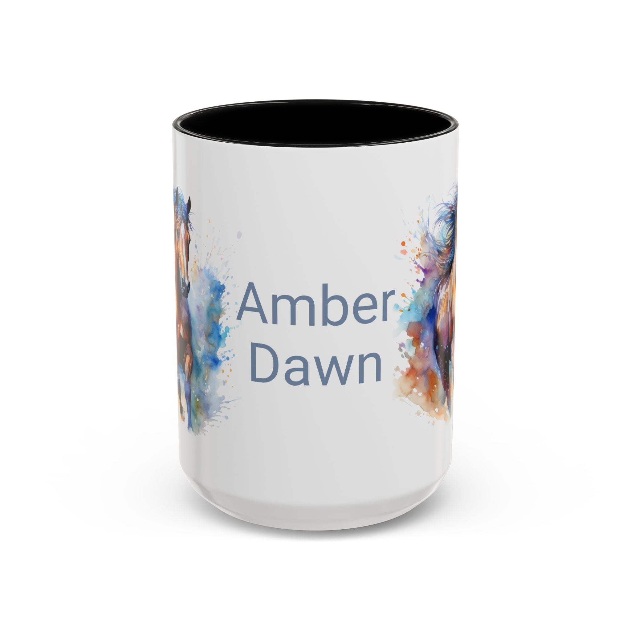 Personalized Horse Coffee Mug | Custom Name Mug for Horse Lovers & Cowgirls, Birthday Horse gift