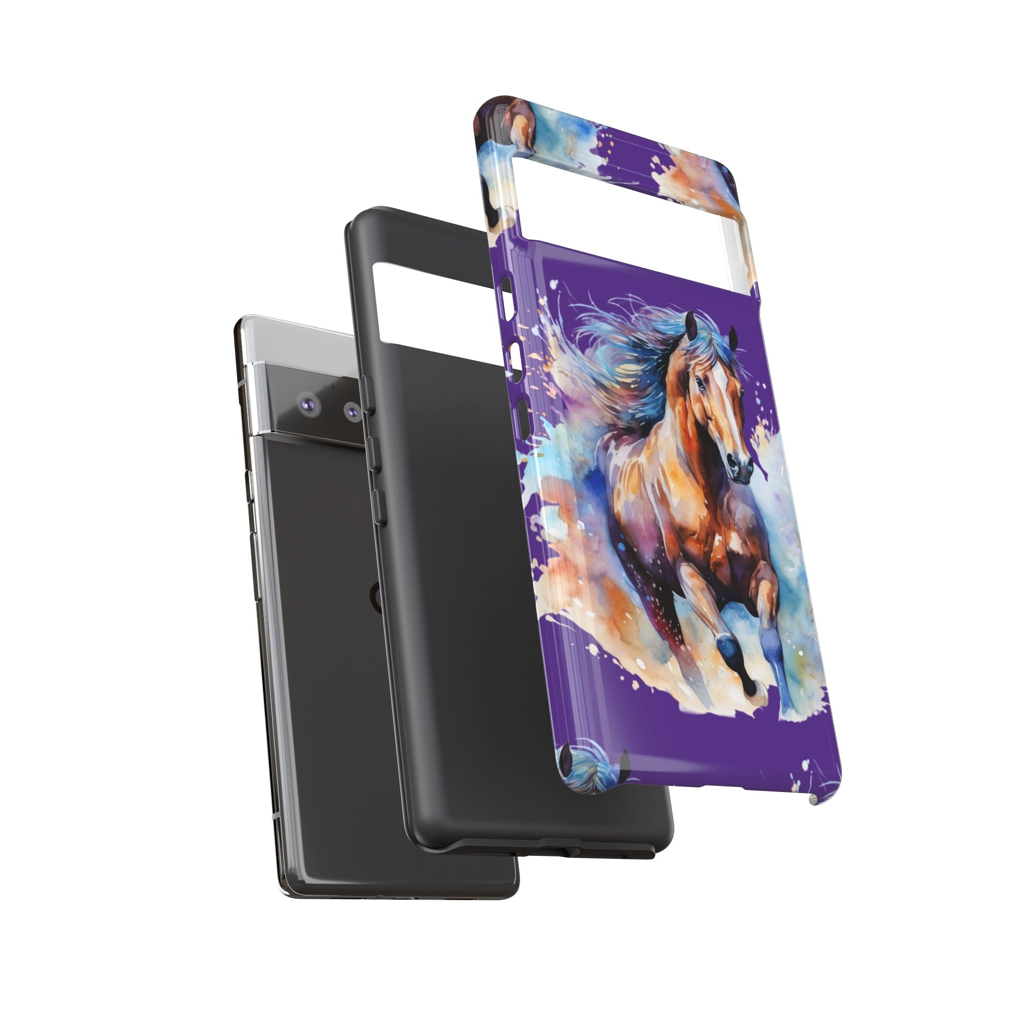 Colorful Horse Phone Case | Impact-Resistant, UV Protected, Horse Iphone Samsung Galaxy Case