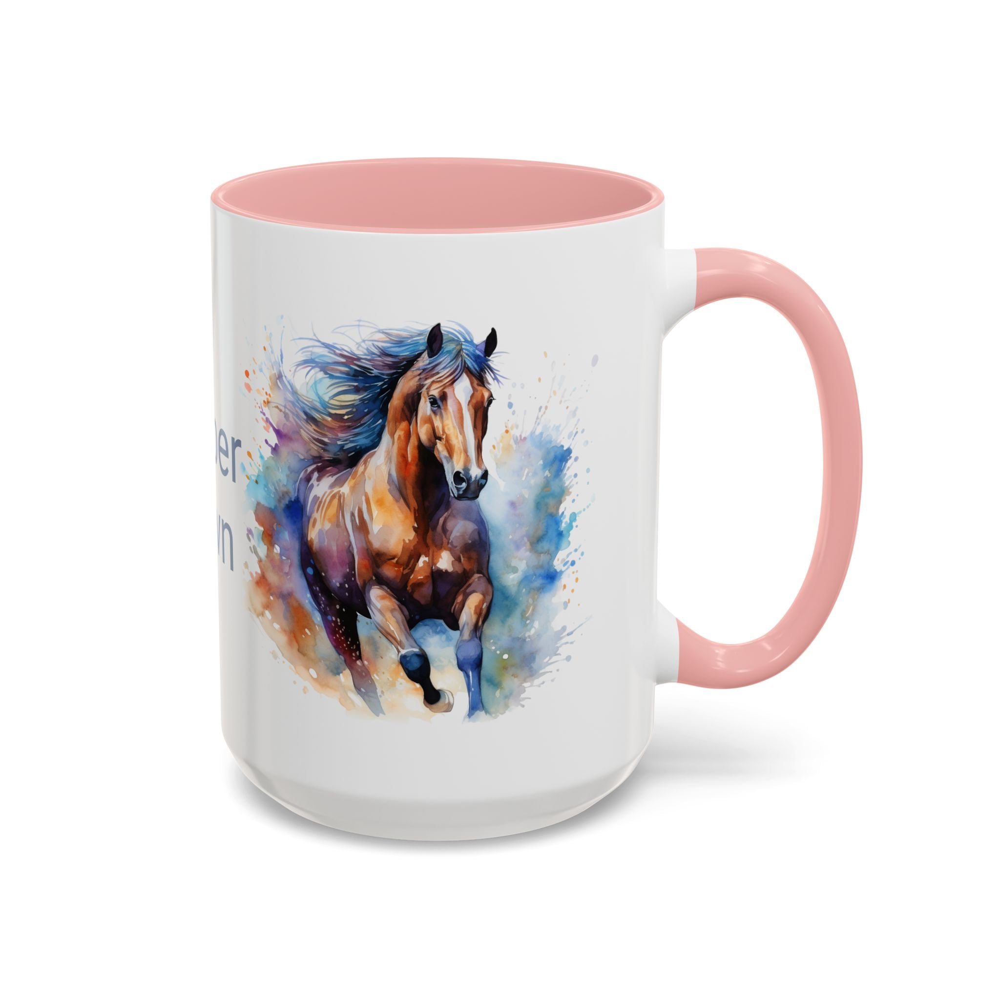Personalized Horse Coffee Mug | Custom Name Mug for Horse Lovers & Cowgirls, Birthday Horse gift
