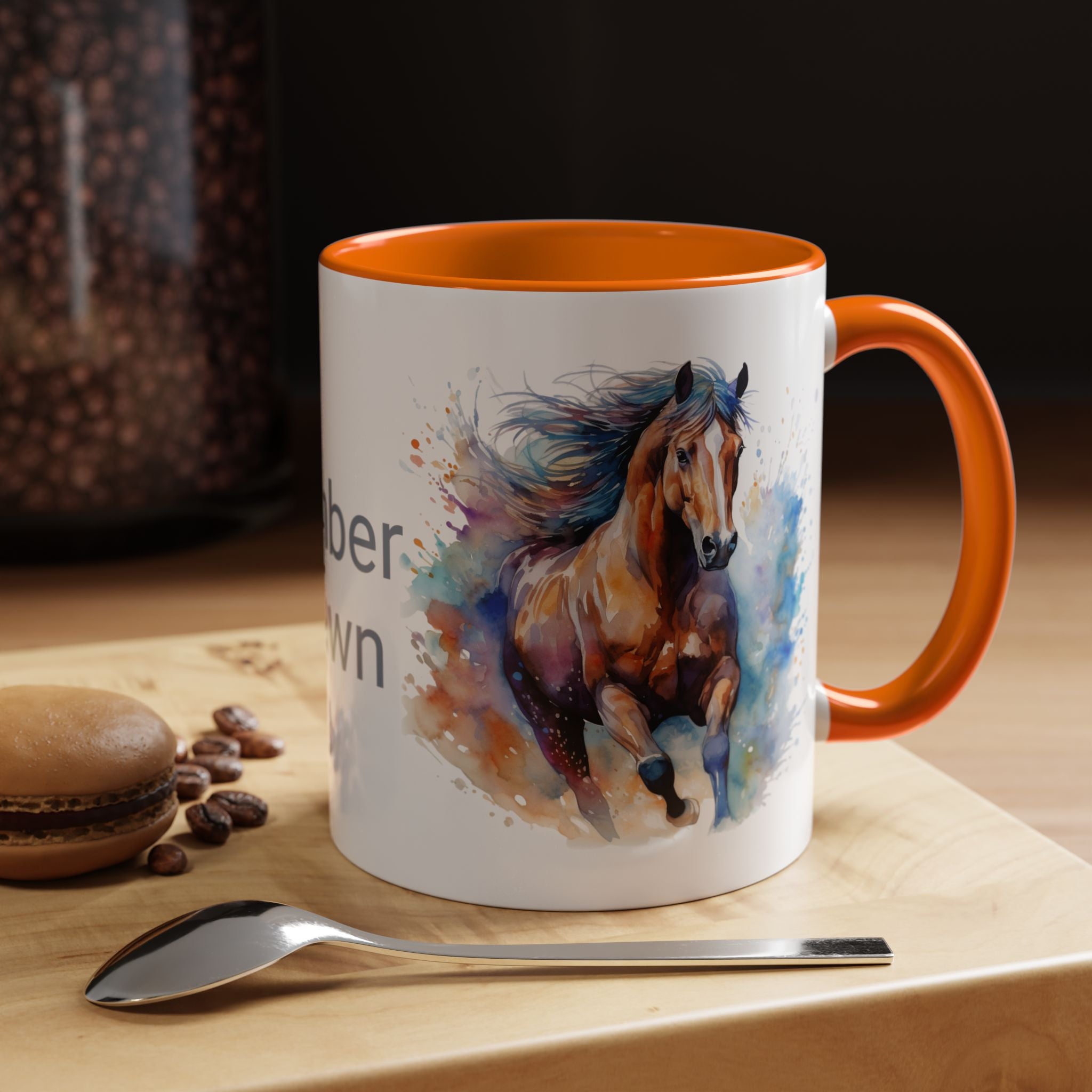 Personalized Horse Coffee Mug | Custom Name Mug for Horse Lovers & Cowgirls, Birthday Horse gift