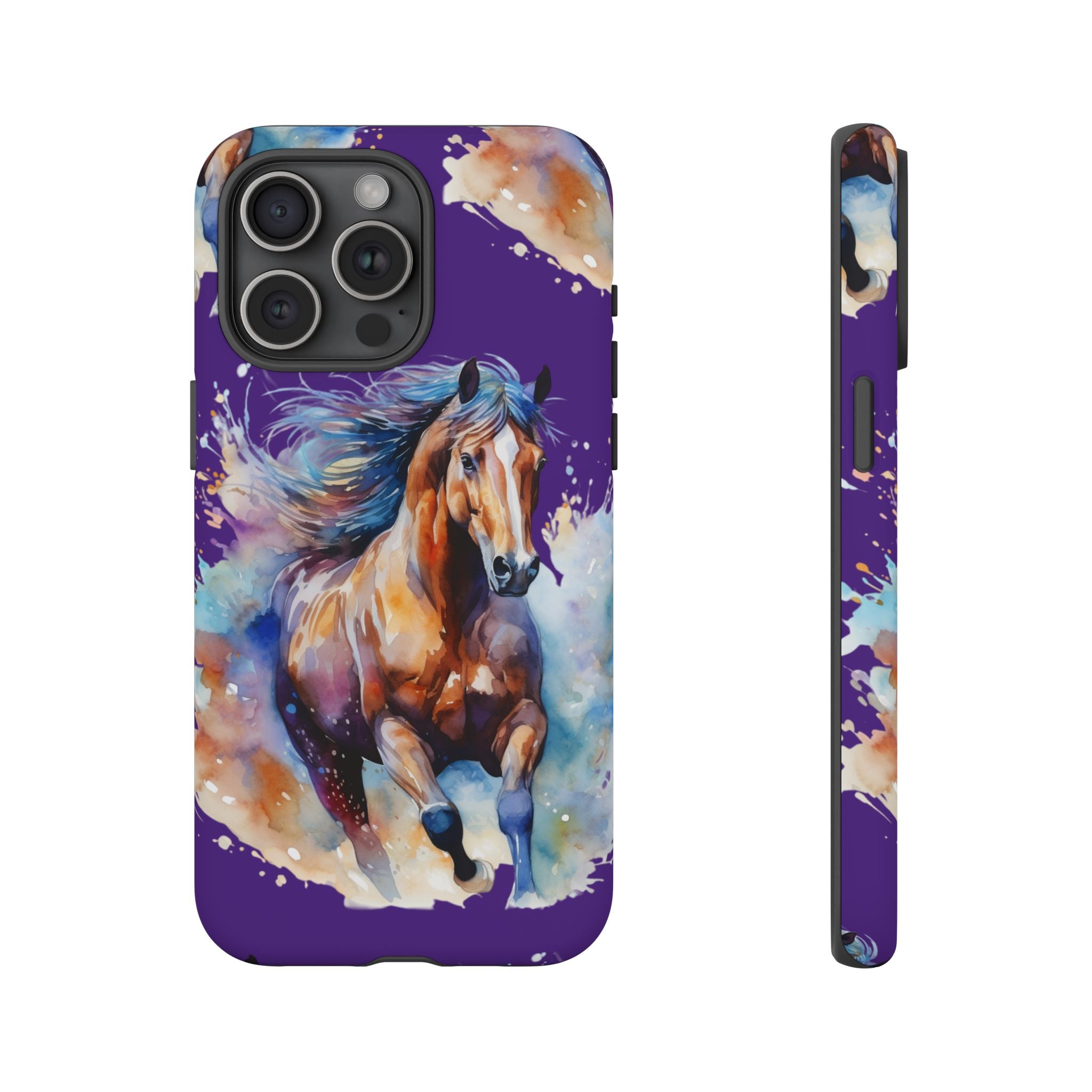 Colorful Horse Phone Case | Impact-Resistant, UV Protected, Horse Iphone Samsung Galaxy Case