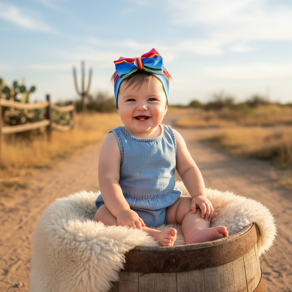 Blue Multi These Big Bow Headbands for babies and toddlers are the perfect finishing touch to your little one's adorable outfit (also sold by Razels 😉). Soft, stretchy, and adjustable, they provide both comfort and style! And now, they’re available in even more colors!
✔ Hand-tied, not sewn, so you can adjust for the perfect fit