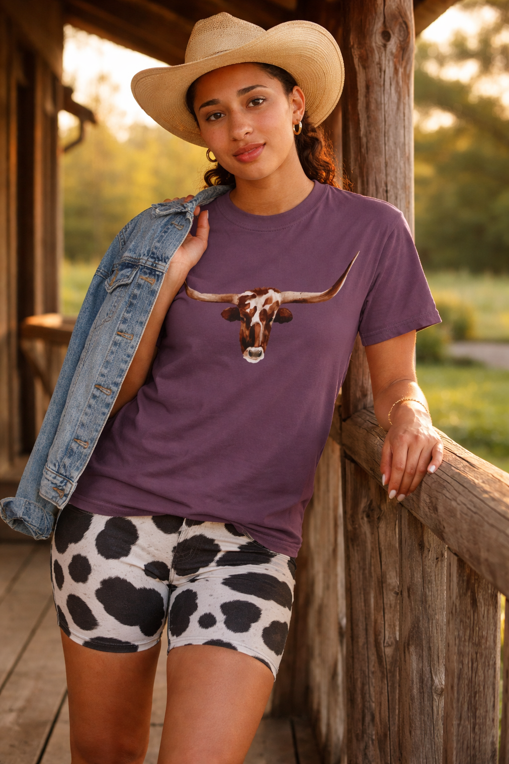 Longhorn Graphic T-Shirt | Comfort Colors Western Cowgirl Cowboy Tee | Unisex Rodeo Shirt
