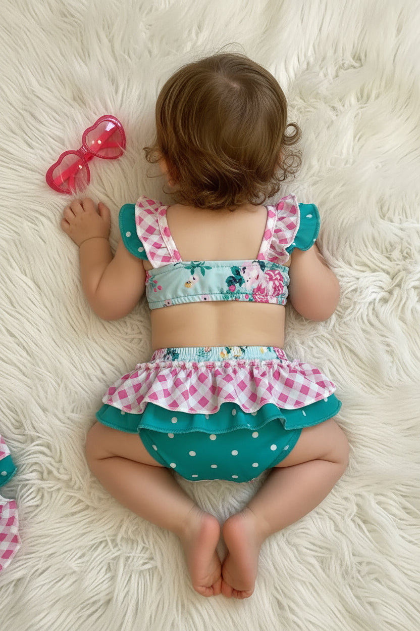 🌸 Floral Ruffle Butt Bikini – Polka Dot Flower Ruffle Swim Suit | ONLY $10!
Flowers, polka dots, and pink gingham... oh my goodness! 😍 How adorable is this ruffle butt bikini?! It’s the cutest way to keep your little one stylish and comfy by the pool. 🍭
Perfect for summer fun, this swimsuit is as sweet as can be—and it’s just $10 for the last one! Don't miss out!
✓ Floral and polka dot design with pink gingham accents
✓ Cute ruffle butt detail for extra flair