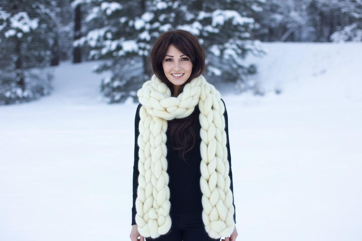 Giant Knit Scarf | Extreme Wool, Oversized KNIT SCARF